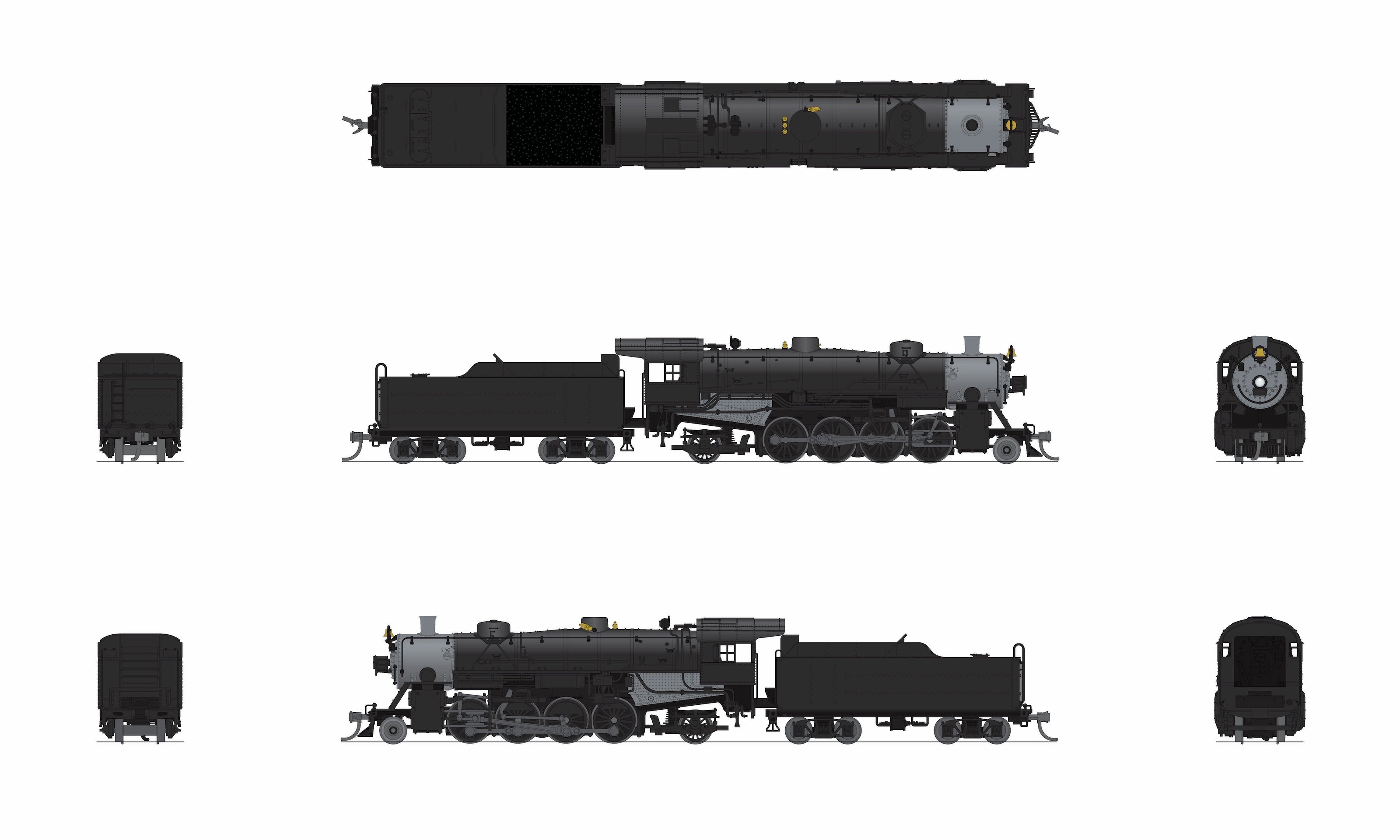 10095 USRA Light Mikado, Unlettered, No-Sound / DCC-Ready, N