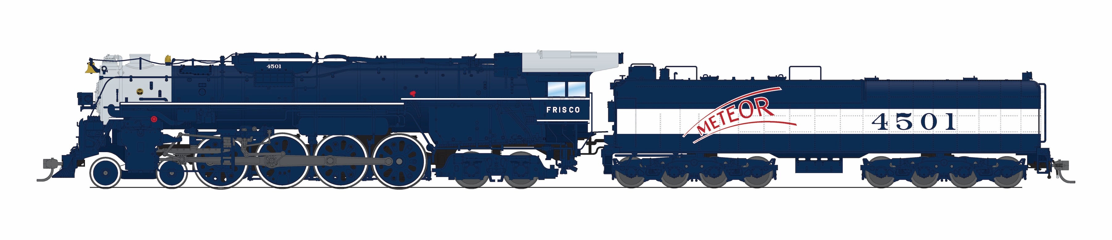 10120 Frisco 4501, "Meteor" Scheme, Paragon4 Sound/DC/DCC, Smoke, HO (Trainworld Exclusive)