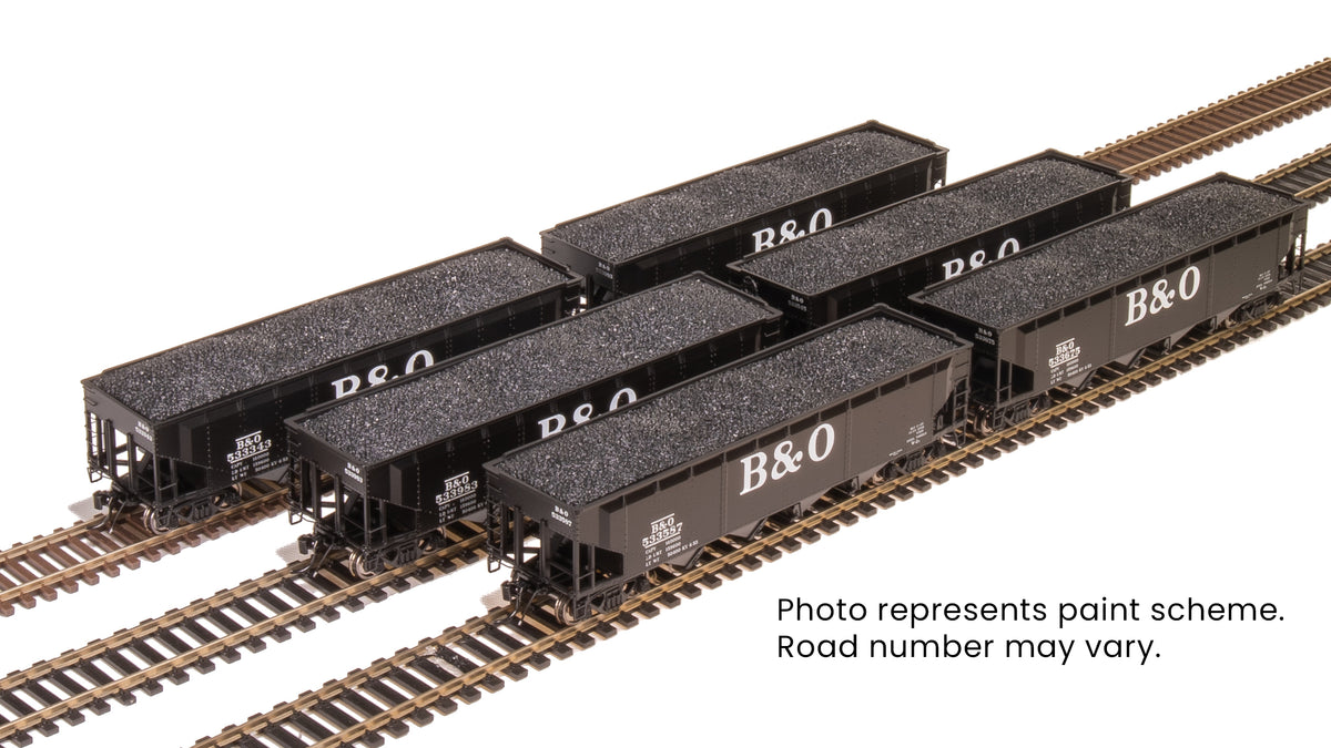 10133 ARA 70-ton 4-Bay Hopper, B&O W2b, Big "B&O" Scheme, 6-pack B, HO