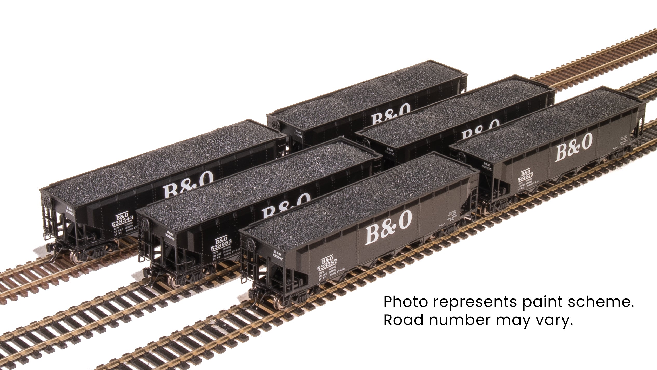 10133 ARA 70-ton 4-Bay Hopper, B&O W2b, Big "B&O" Scheme, 6-pack B, HO