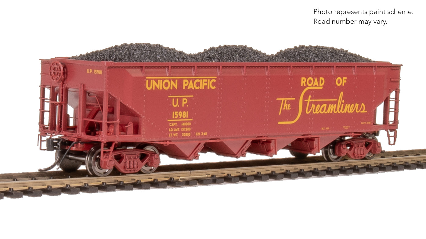 10141 ARA 70-ton 4-Bay Hopper, UP, "Streamliners / Serves All The West", 6-pack B, HO