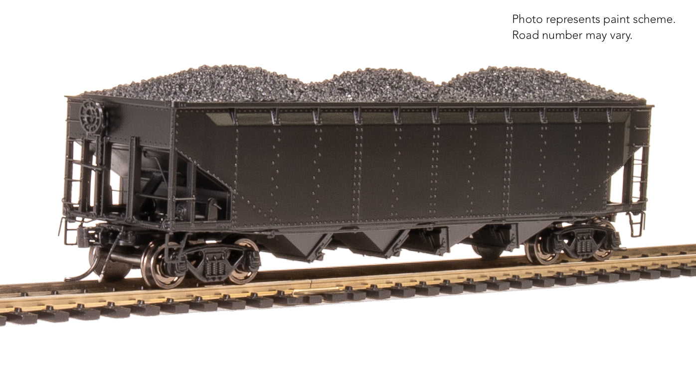 REFURBISHED R10143 ARA 70-ton 4-Bay Hopper, Unlettered, Painted Black, HO
