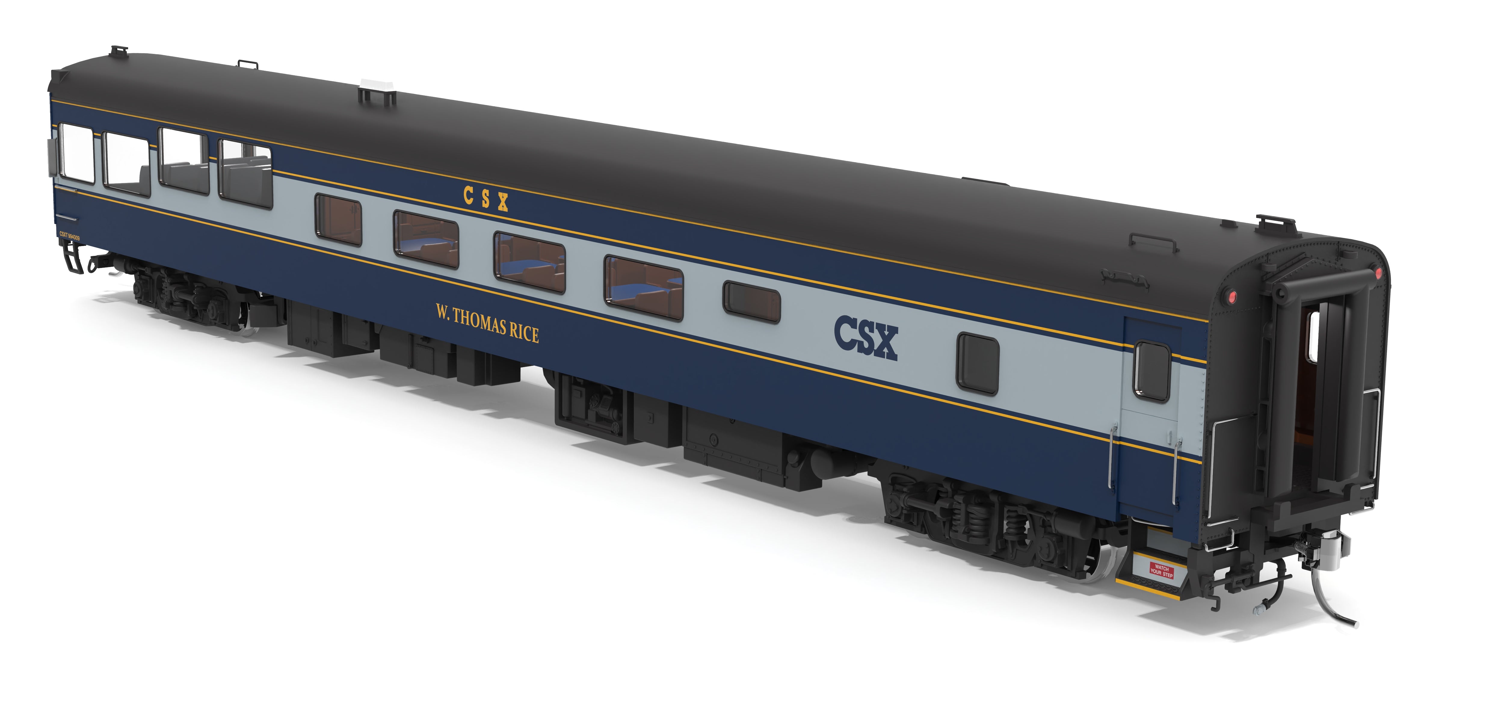10176 CSX Track Inspection Car, #994009, "W. Thomas Rice", 2021-Present Day Appearance, HO