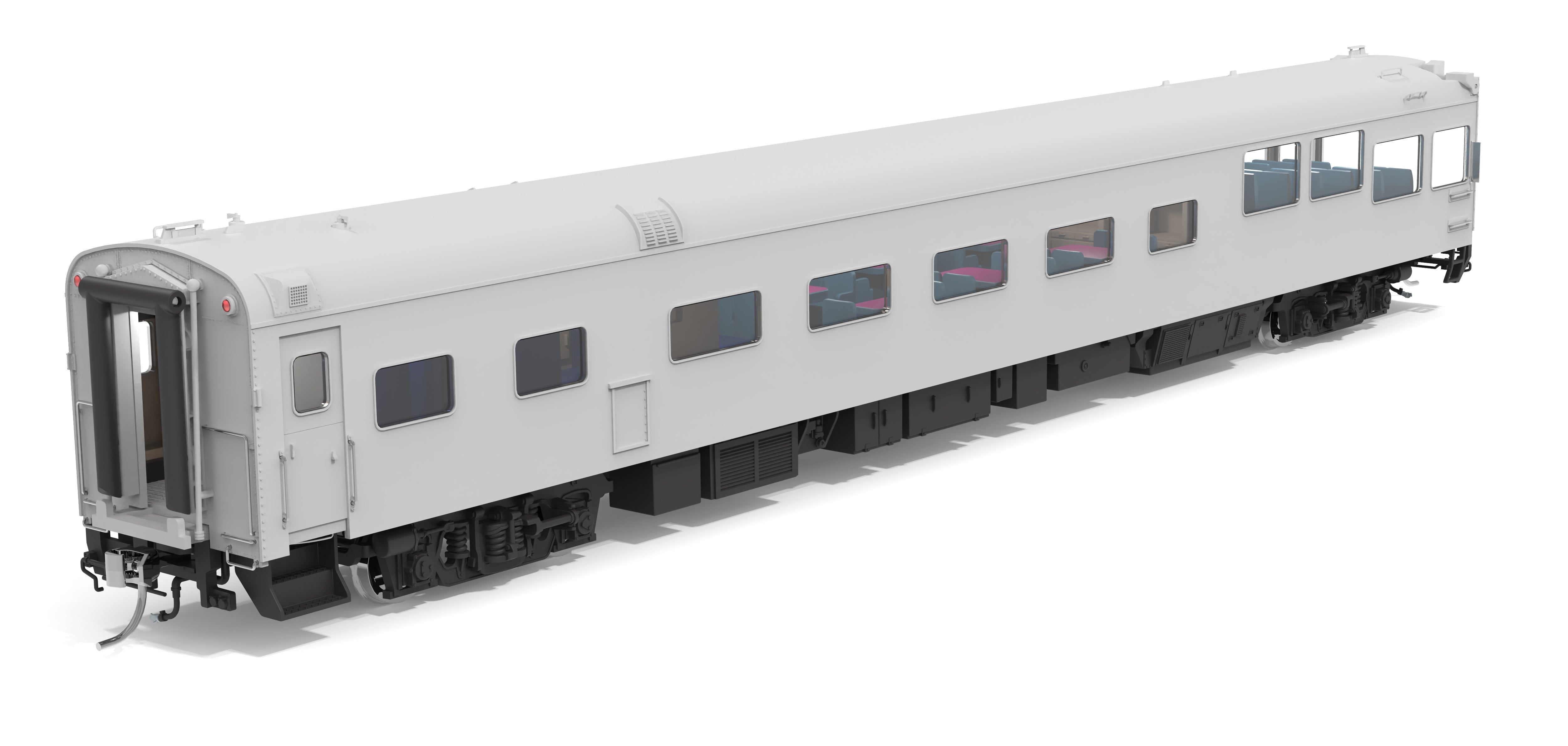 10177 Conrail-Type Track Inspection Car, Unlettered / Primer Gray, HO