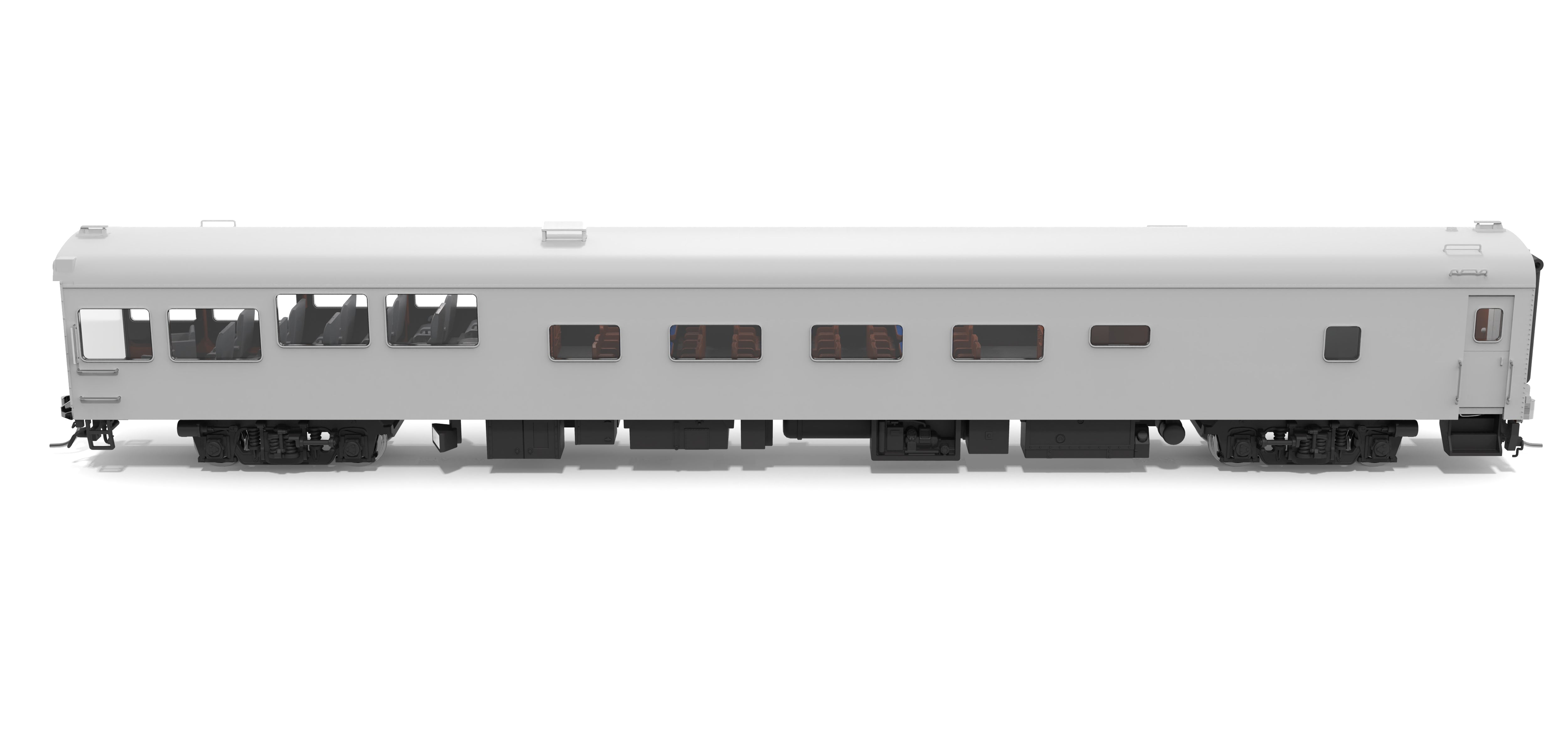 10178 CSX-Type Track Inspection Car, Unlettered / Primer Gray, HO