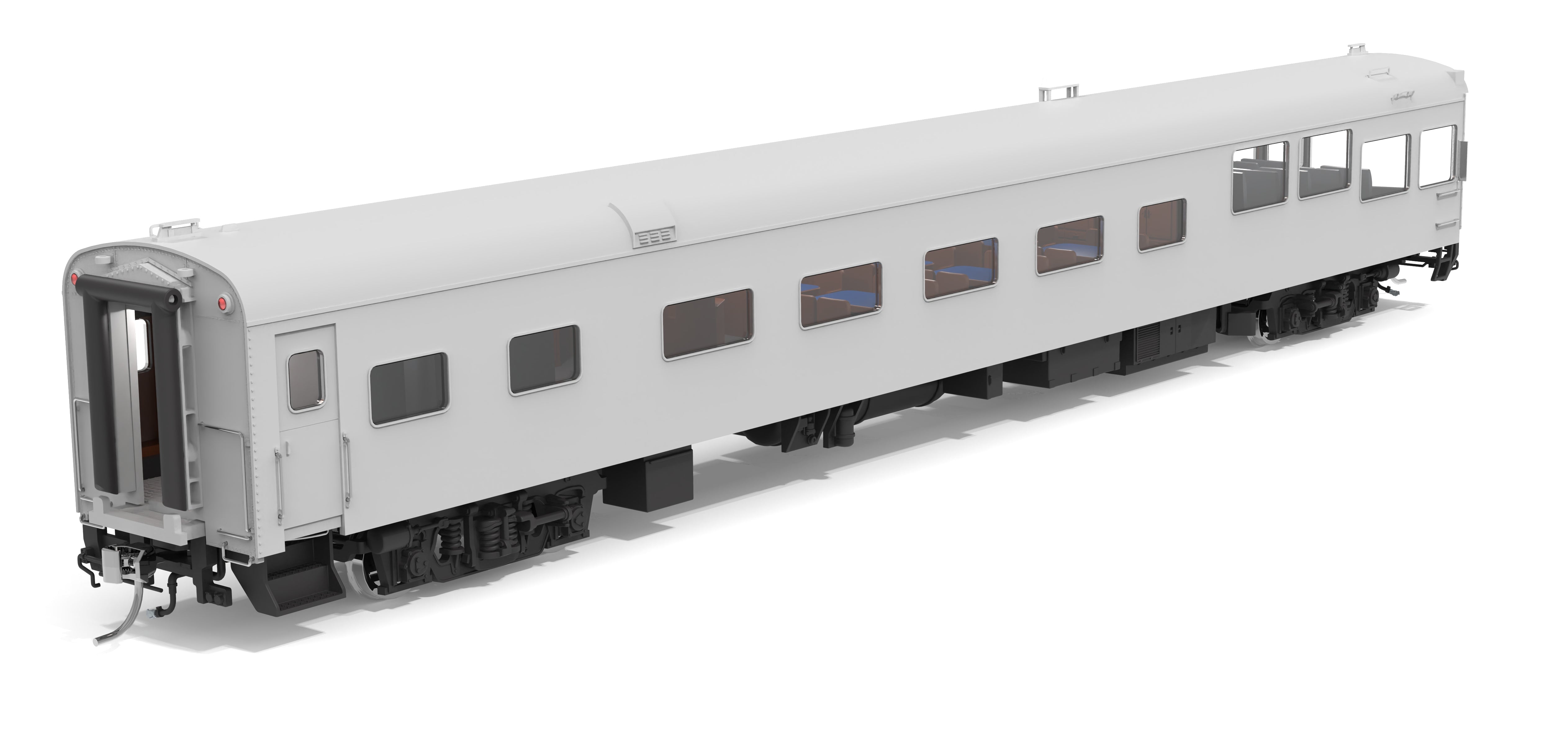 10178 CSX-Type Track Inspection Car, Unlettered / Primer Gray, HO