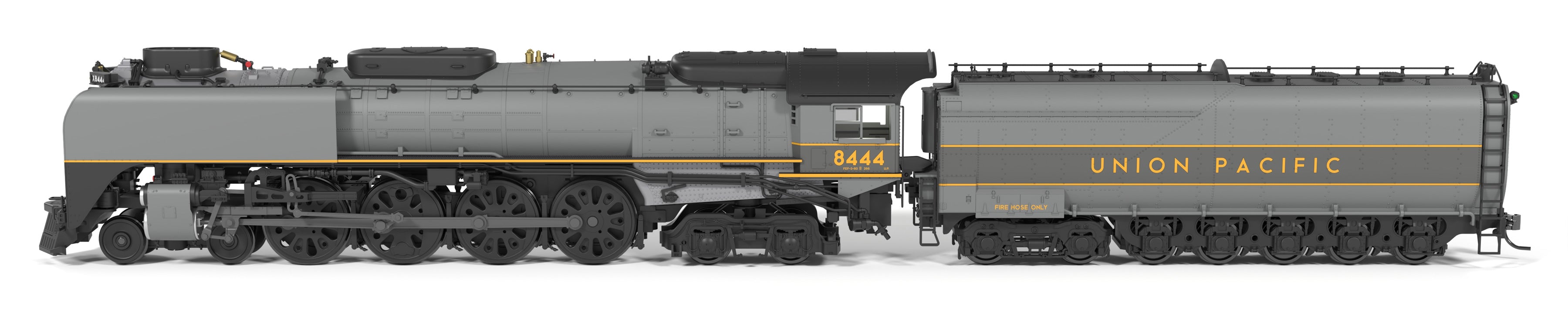 10205 Union Pacific 4-8-4,  Class FEF-3, #8444, Greyhound, 1987-1989 Appearance, No-Sound / DCC-Ready, HO
