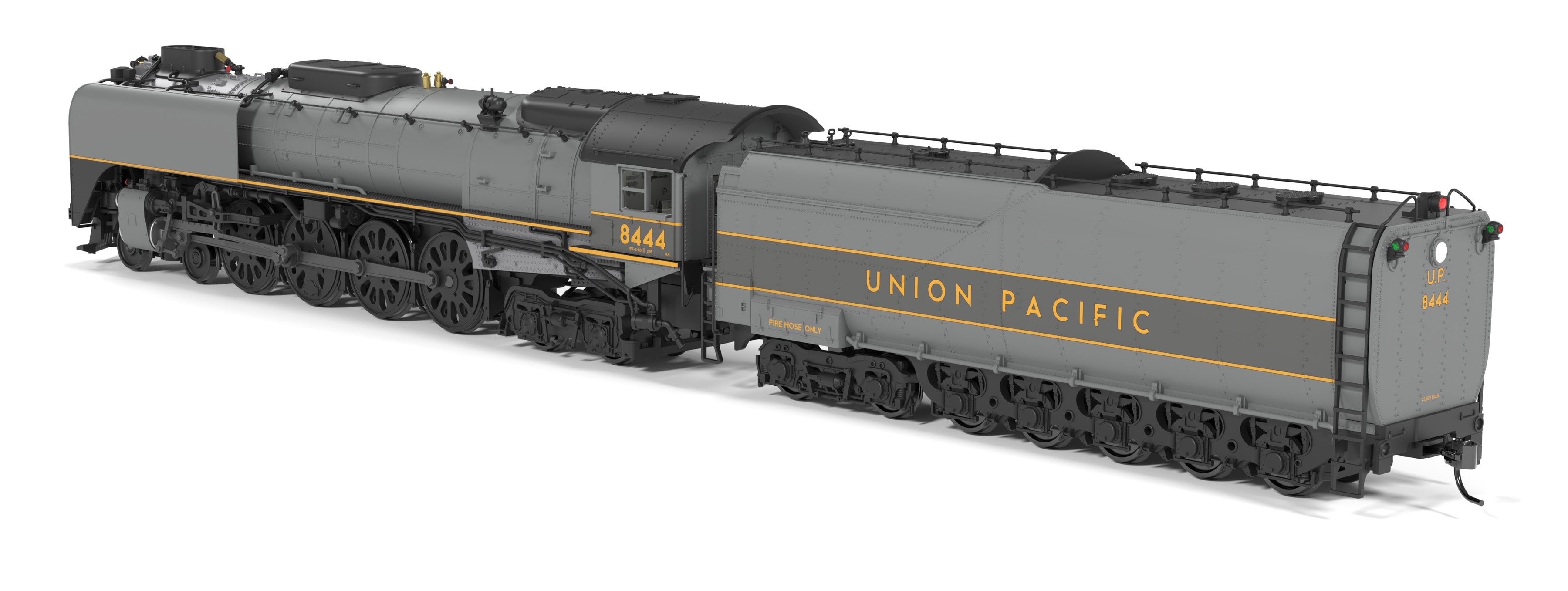 10204 Union Pacific 4-8-4,  Class FEF-3, #8444, Greyhound, 1987-1989 Appearance, Paragon4 Sound/DC/DCC, w/ Smoke, HO