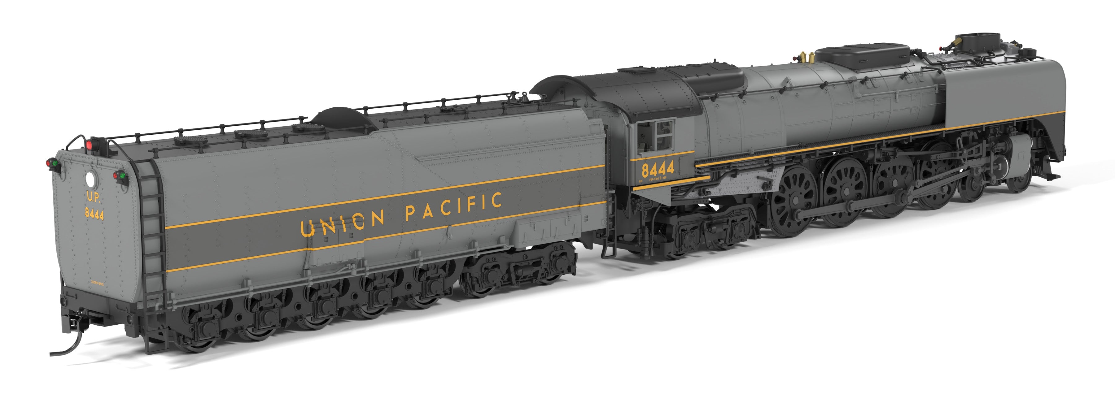 10204 Union Pacific 4-8-4,  Class FEF-3, #8444, Greyhound, 1987-1989 Appearance, Paragon4 Sound/DC/DCC, w/ Smoke, HO