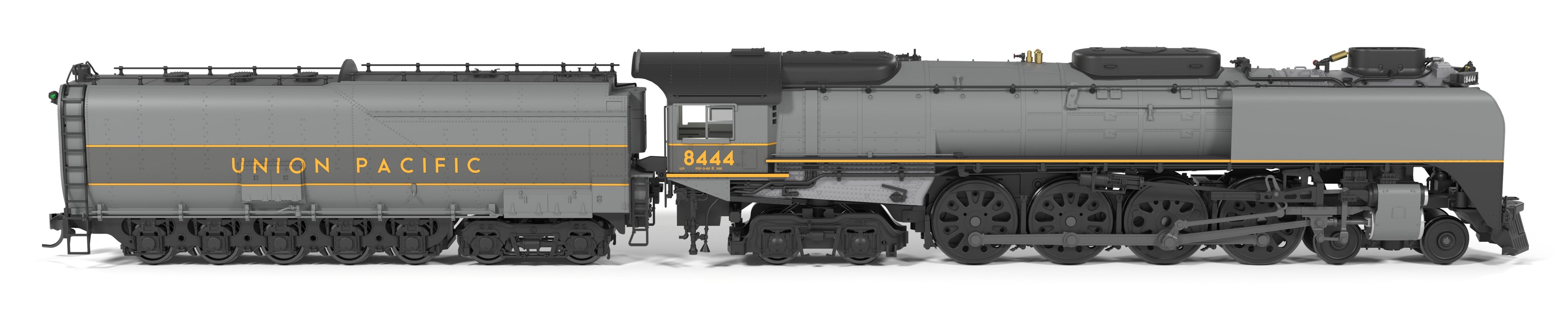 10205 Union Pacific 4-8-4,  Class FEF-3, #8444, Greyhound, 1987-1989 Appearance, No-Sound / DCC-Ready, HO