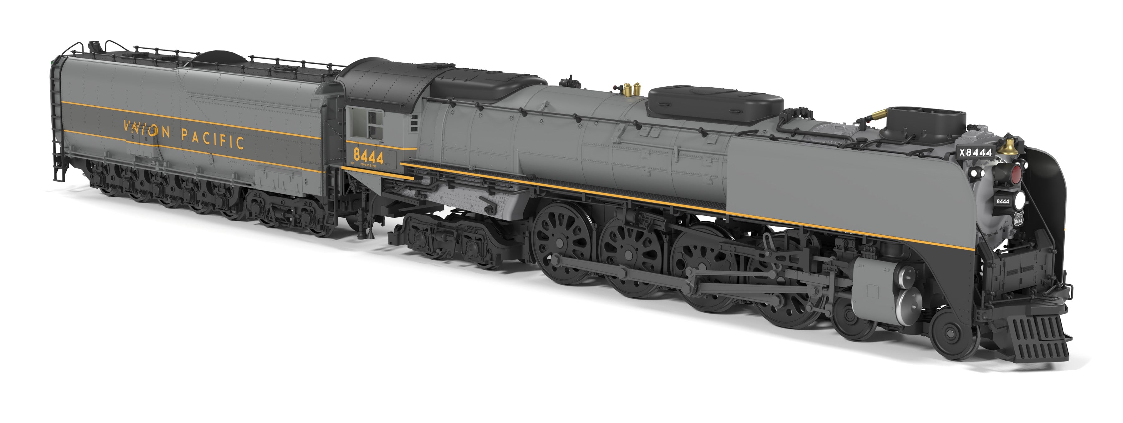 10204 Union Pacific 4-8-4,  Class FEF-3, #8444, Greyhound, 1987-1989 Appearance, Paragon4 Sound/DC/DCC, w/ Smoke, HO