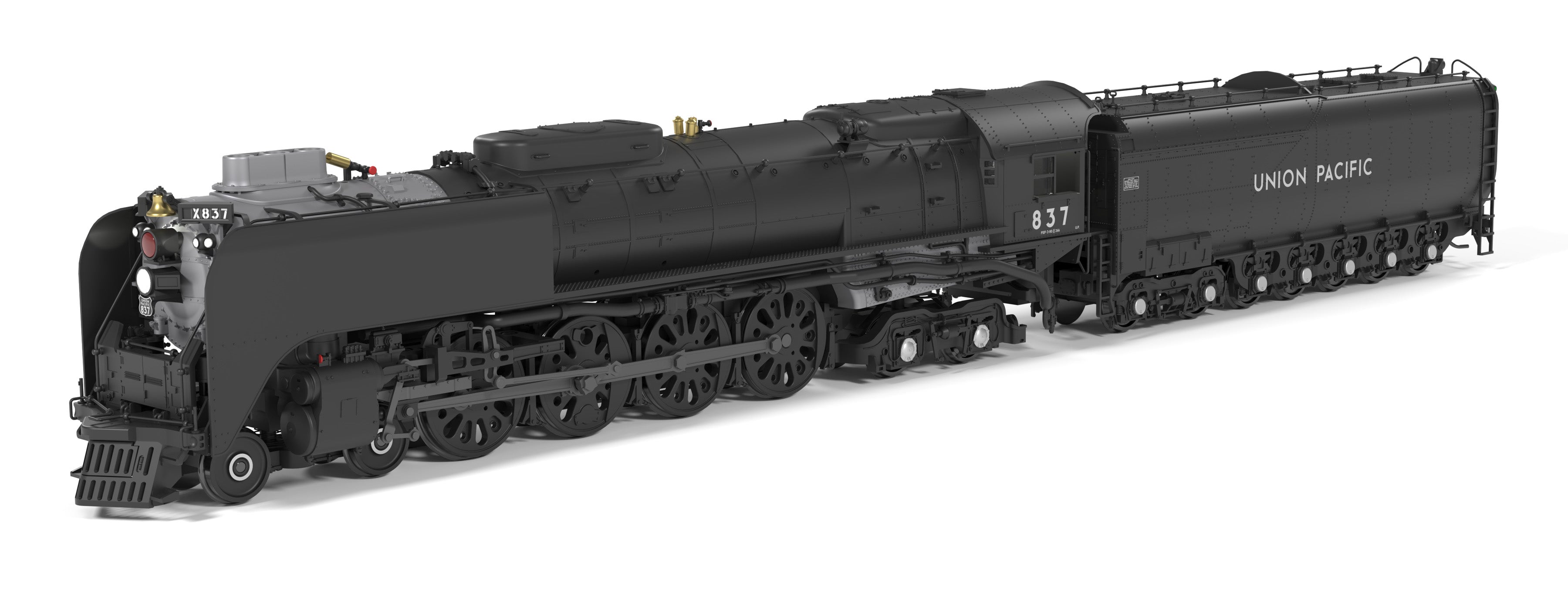 10209 Union Pacific 4-8-4, Class FEF-3, #837, Black & Graphite, No-Sound / DCC-Ready, HO