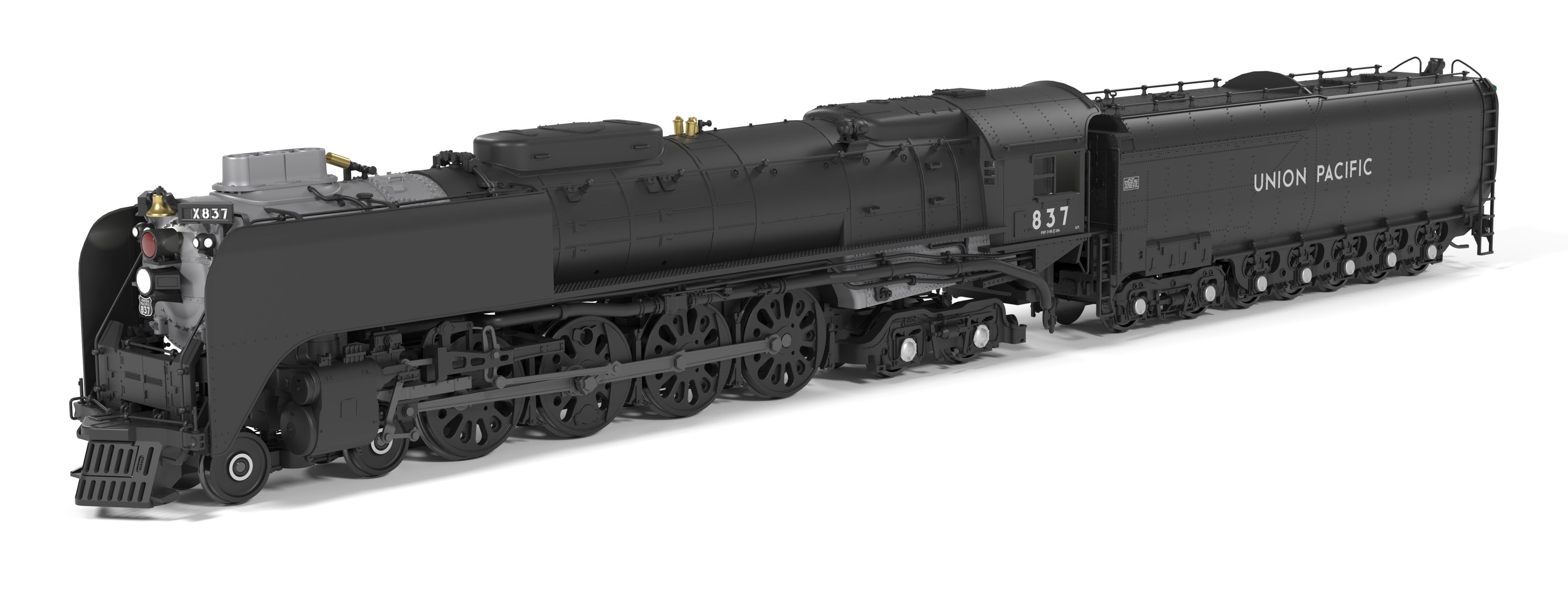 10209 Union Pacific 4-8-4, Class FEF-3, #837, Black & Graphite, No-Sound / DCC-Ready, HO