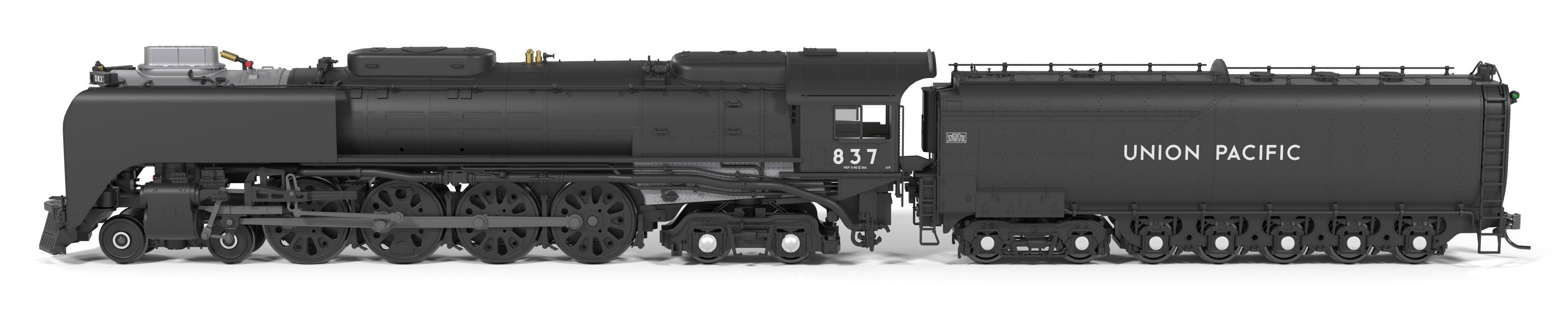 10208 Union Pacific 4-8-4, Class FEF-3, #837, Black & Graphite, Paragon4 Sound/DC/DCC, w/ Smoke, HO