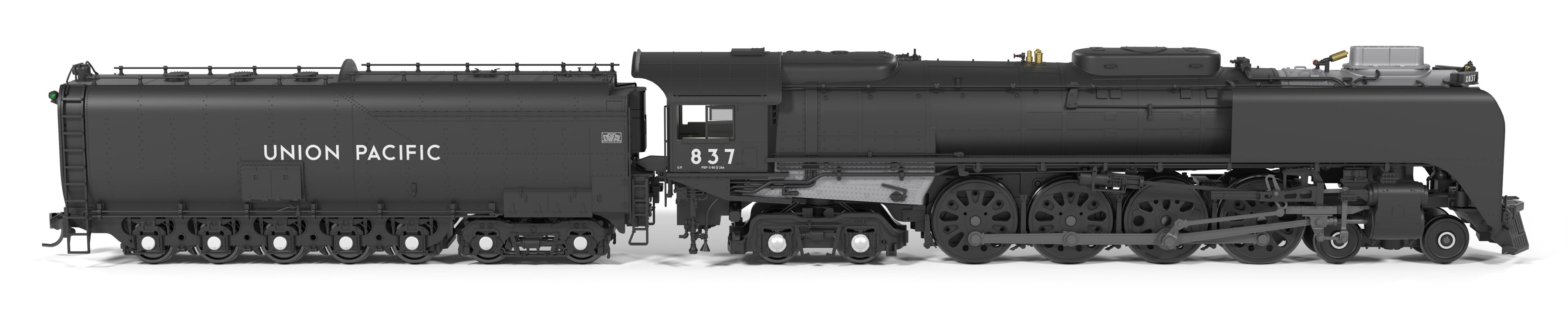 10209 Union Pacific 4-8-4, Class FEF-3, #837, Black & Graphite, No-Sound / DCC-Ready, HO