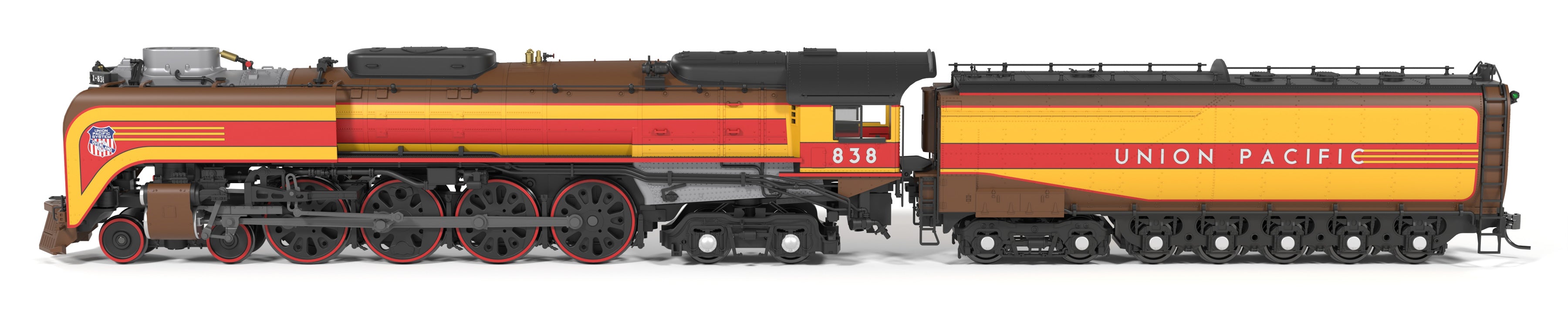 10214 Union Pacific 4-8-4, Class FEF-3, #838, 49er Fantasy Scheme, Paragon4 Sound/DC/DCC, w/ Smoke, HO 