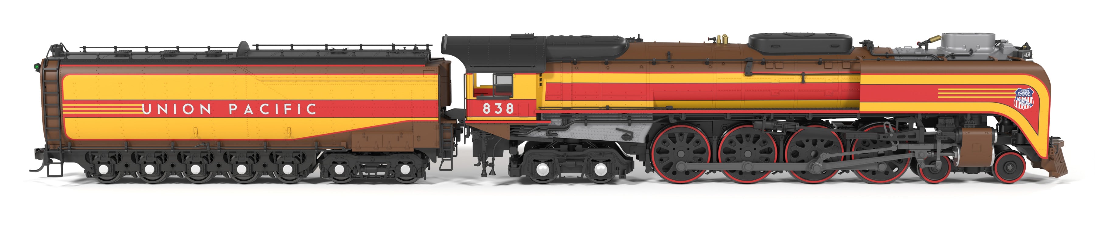 10215 Union Pacific 4-8-4, Class FEF-3, #838, 49er Fantasy Scheme, No-Sound / DCC-Ready, HO