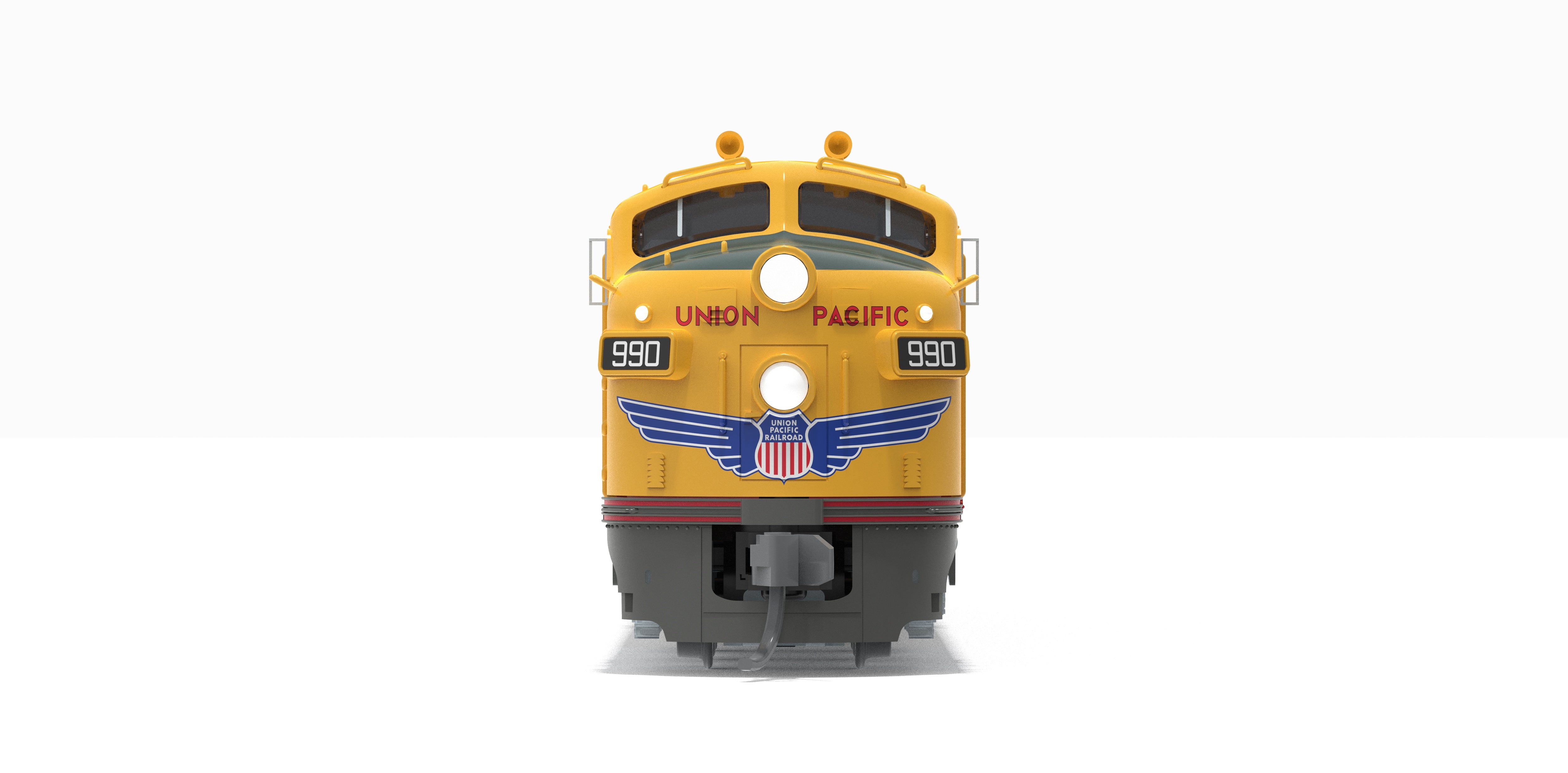 10240 EMD E7A, UP 989, Yellow & Gray, 1960's Appearance, No-Sound / DCC-Ready, N