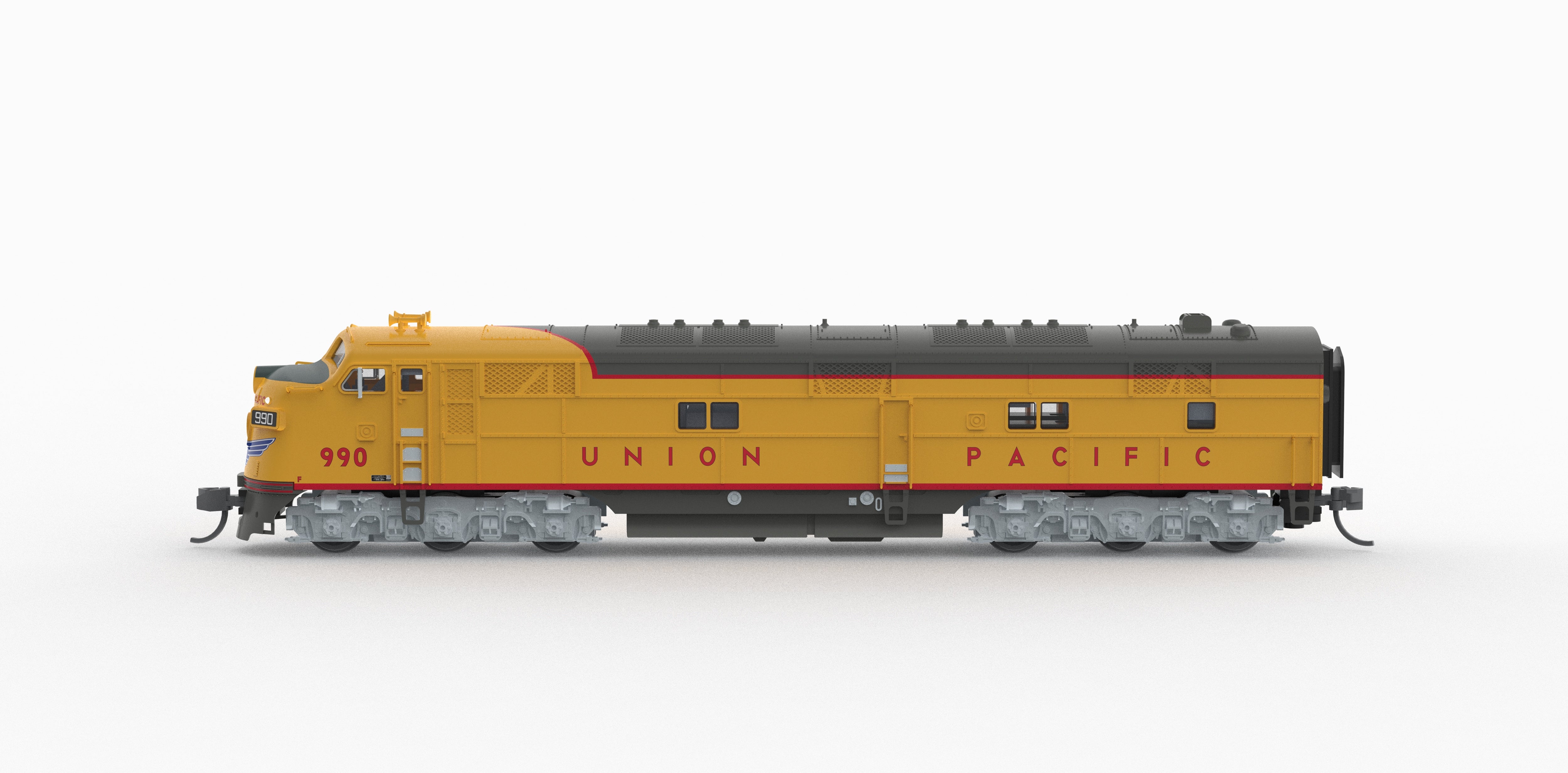 10240 EMD E7A, UP 989, Yellow & Gray, 1960's Appearance, No-Sound / DCC-Ready, N