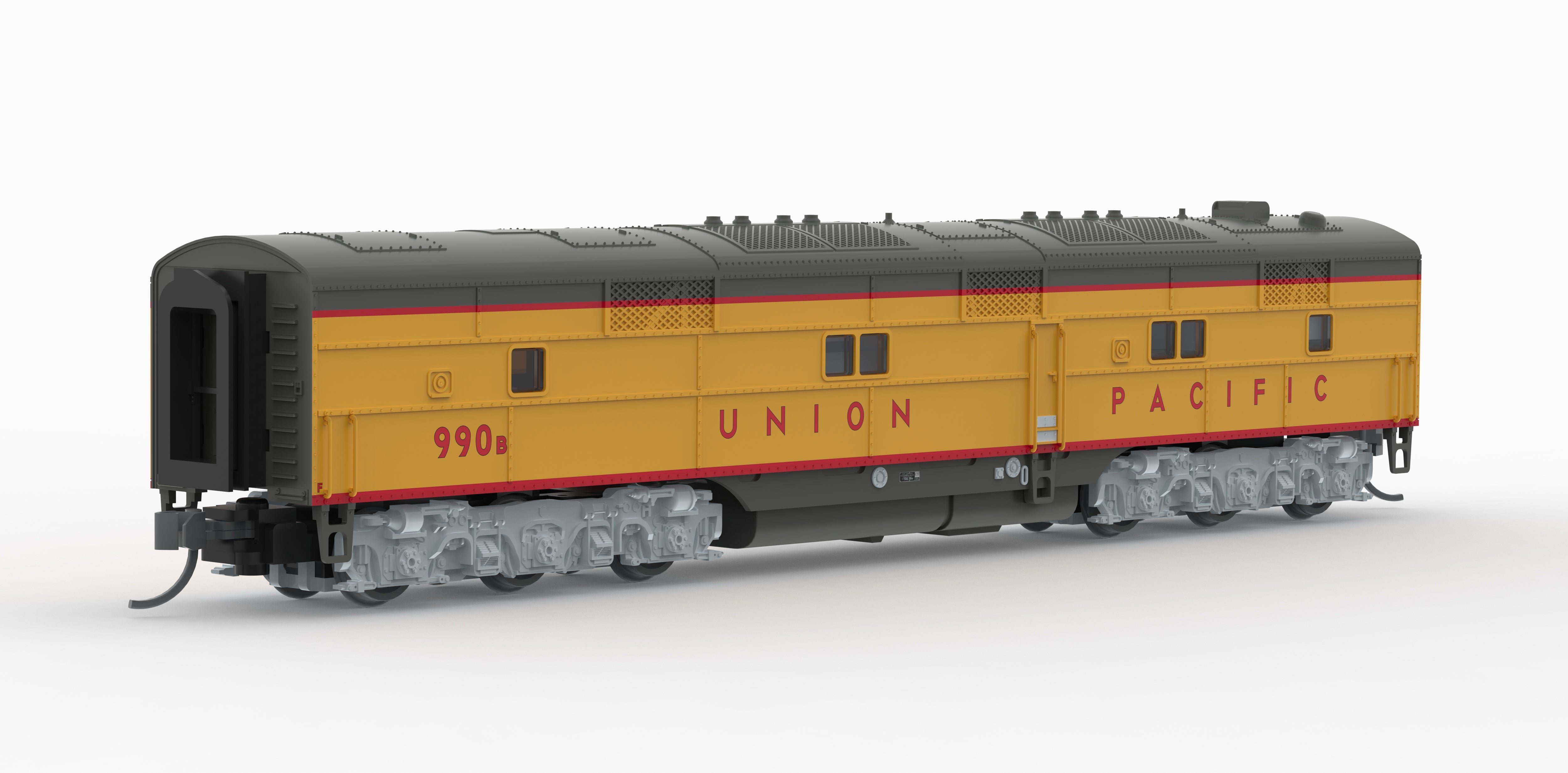 10238 EMD E7B, UP 988B, Yellow & Gray, 1960's Appearance, Paragon4 Sound/DC/DCC, N