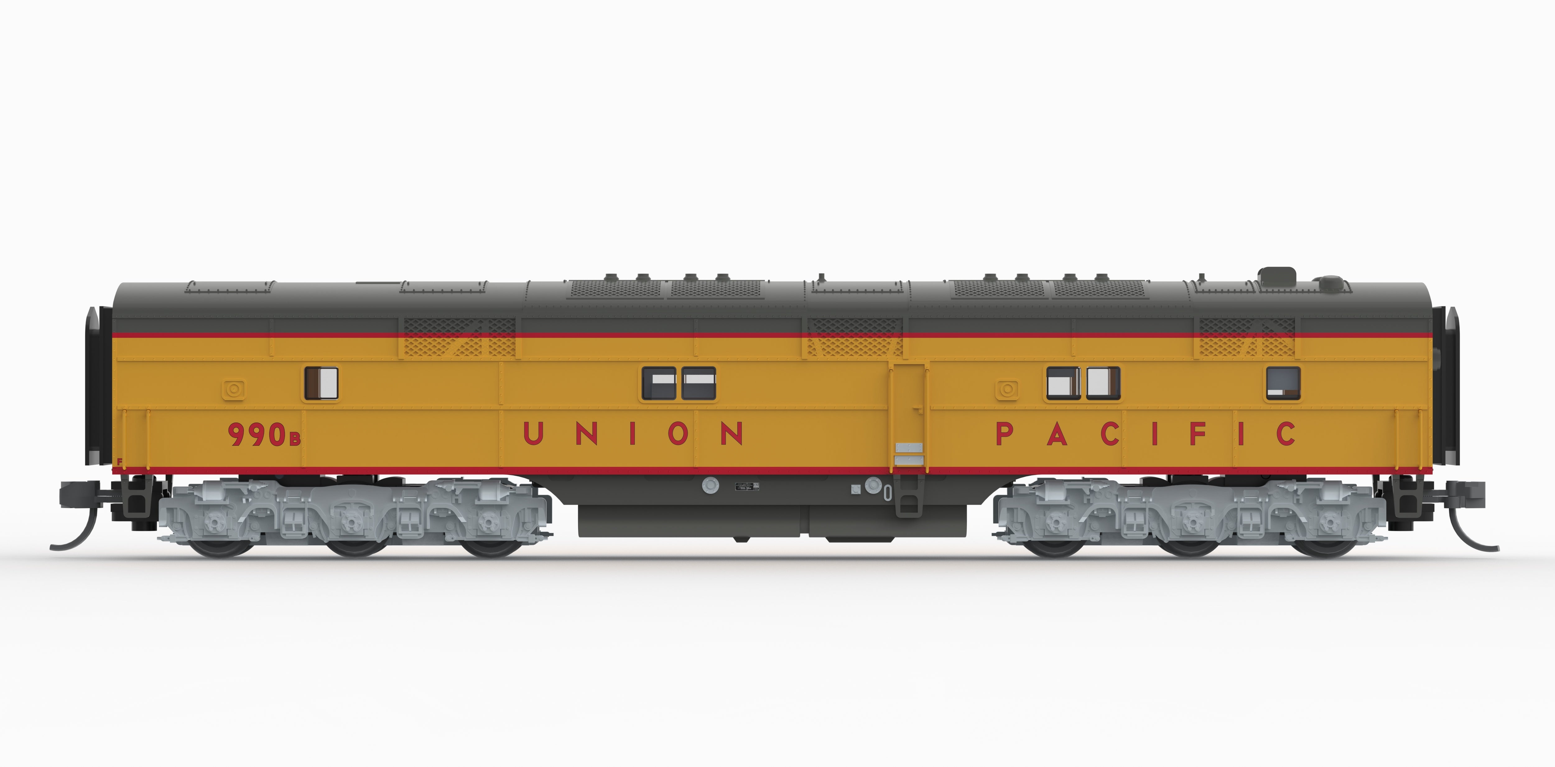 10238 EMD E7B, UP 988B, Yellow & Gray, 1960's Appearance, Paragon4 Sound/DC/DCC, N