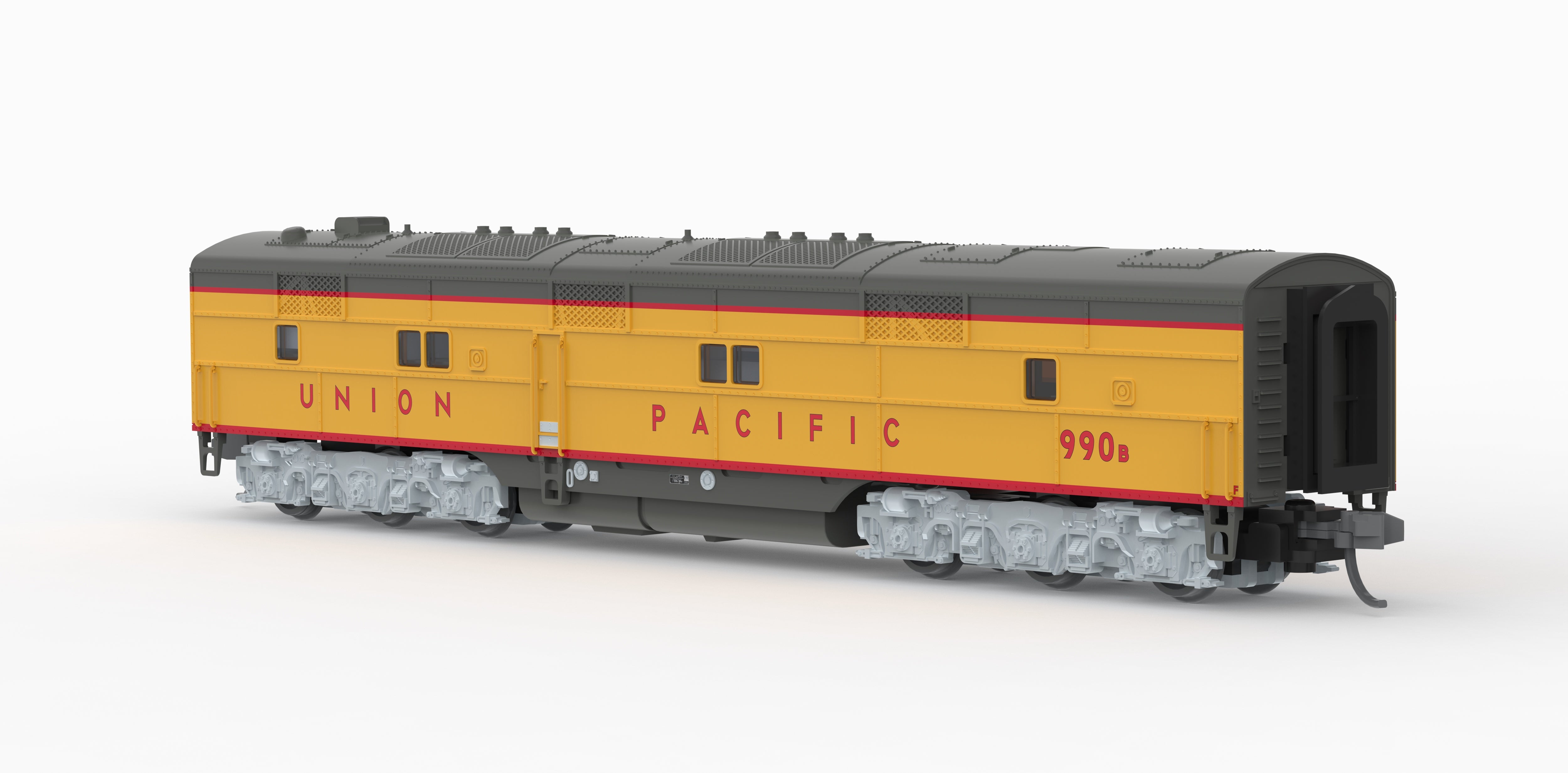 10241 EMD E7B, UP 988B, Yellow & Gray, 1960's Appearance, No-Sound / DCC-Ready, N