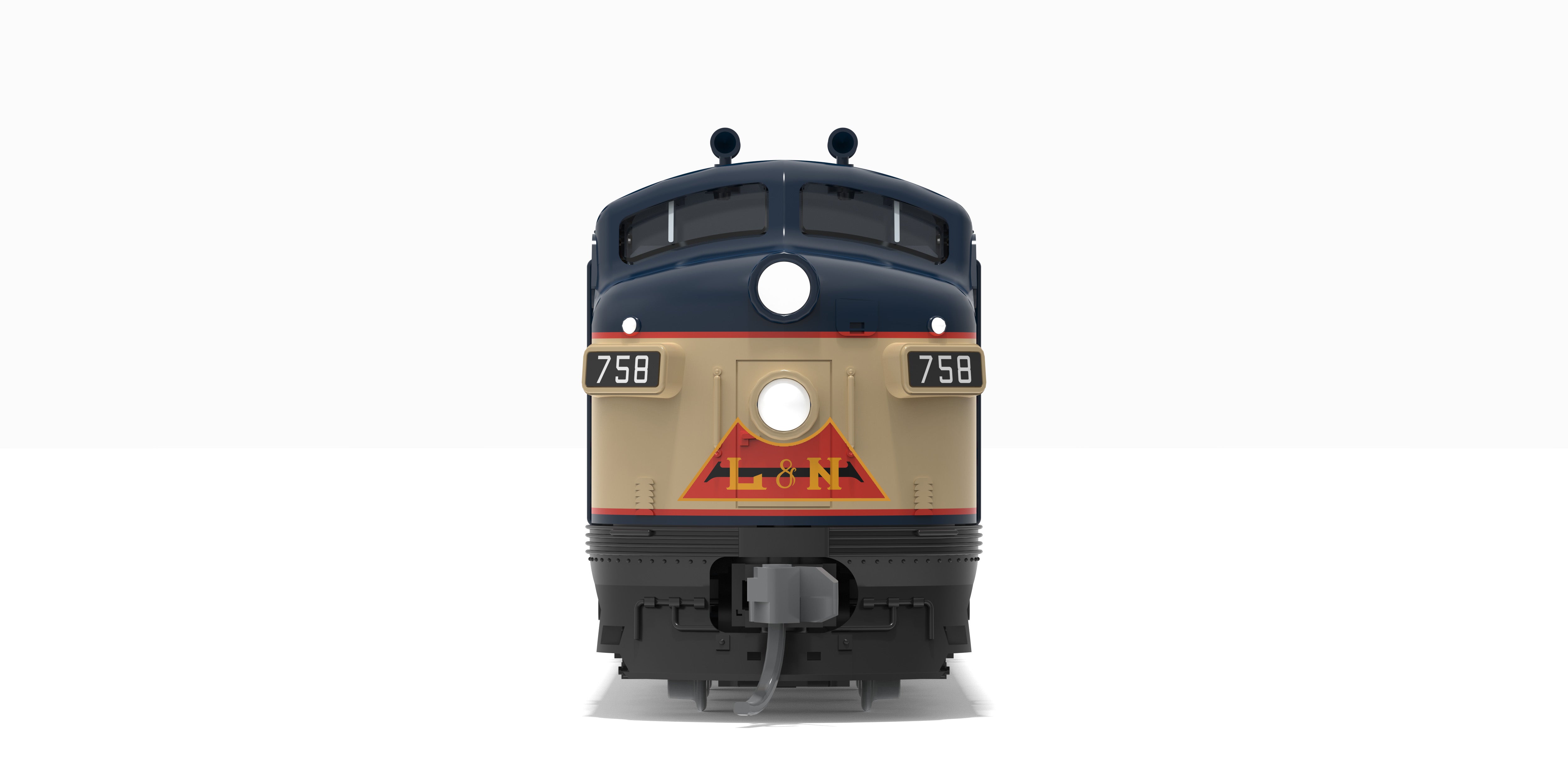 10244 EMD E7A, L&N 758, Pan American Scheme, No-Sound / DCC-Ready, N (Lowell Smith Exclusive