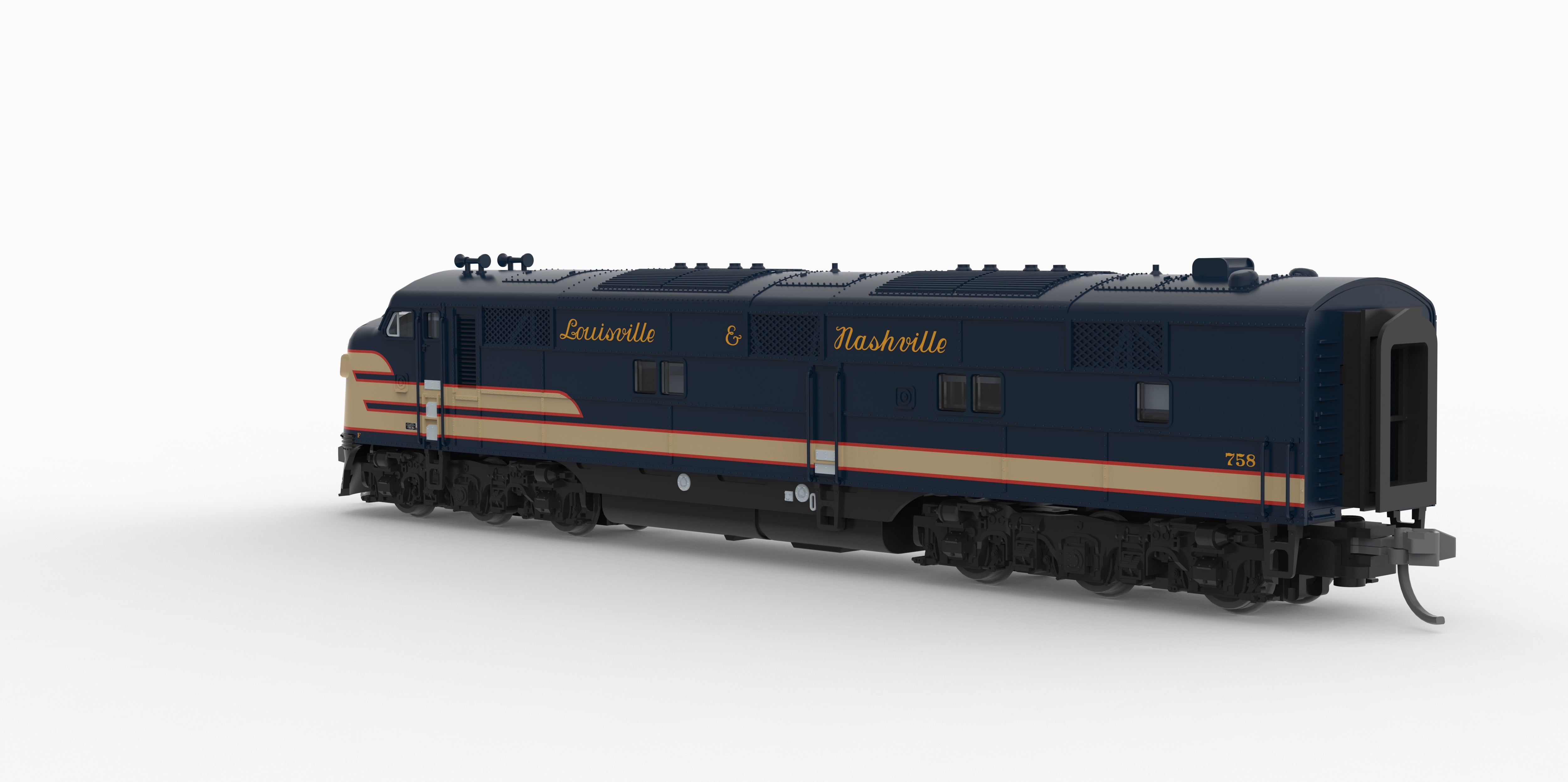 10242 EMD E7A, L&N 758, Pan American Scheme, Paragon4 Sound/DC/DCC, N (Lowell Smith Exclusive)