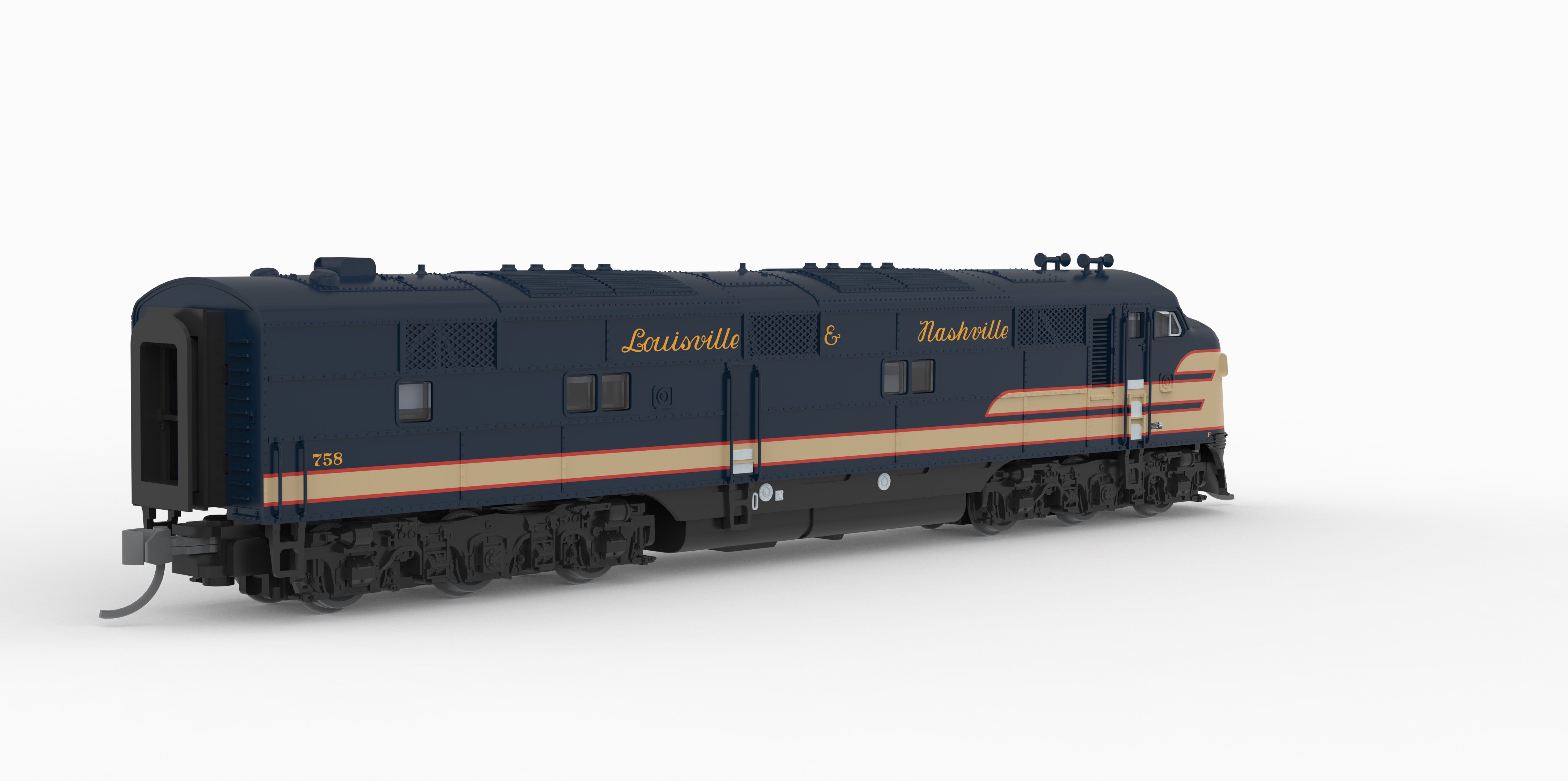 10244 EMD E7A, L&N 758, Pan American Scheme, No-Sound / DCC-Ready, N (Lowell Smith Exclusive