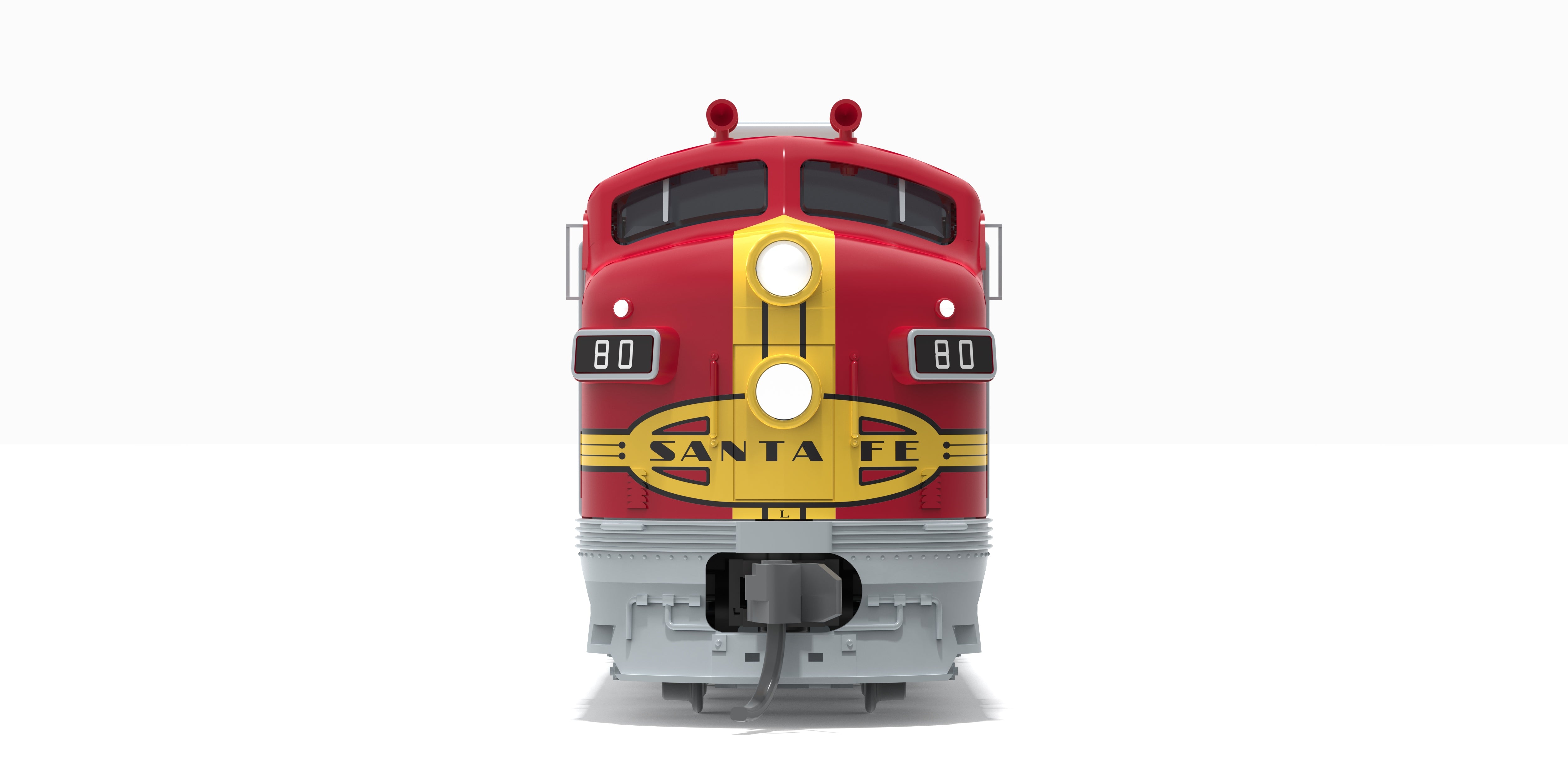 10281 EMD E8A, ATSF 86L, 1950's Appearance, Paragon4 Sound/DC/DCC, N