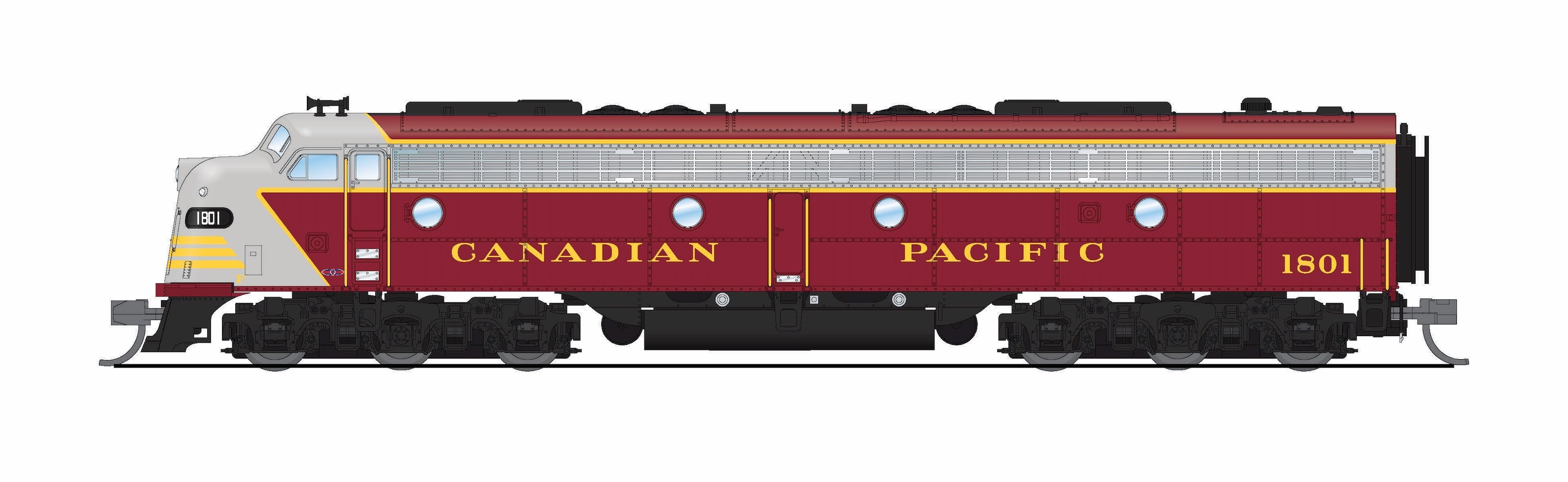 10287 EMD E8A, CP 1802, As-Delivered Scheme, Paragon4 Sound/DC/DCC, N