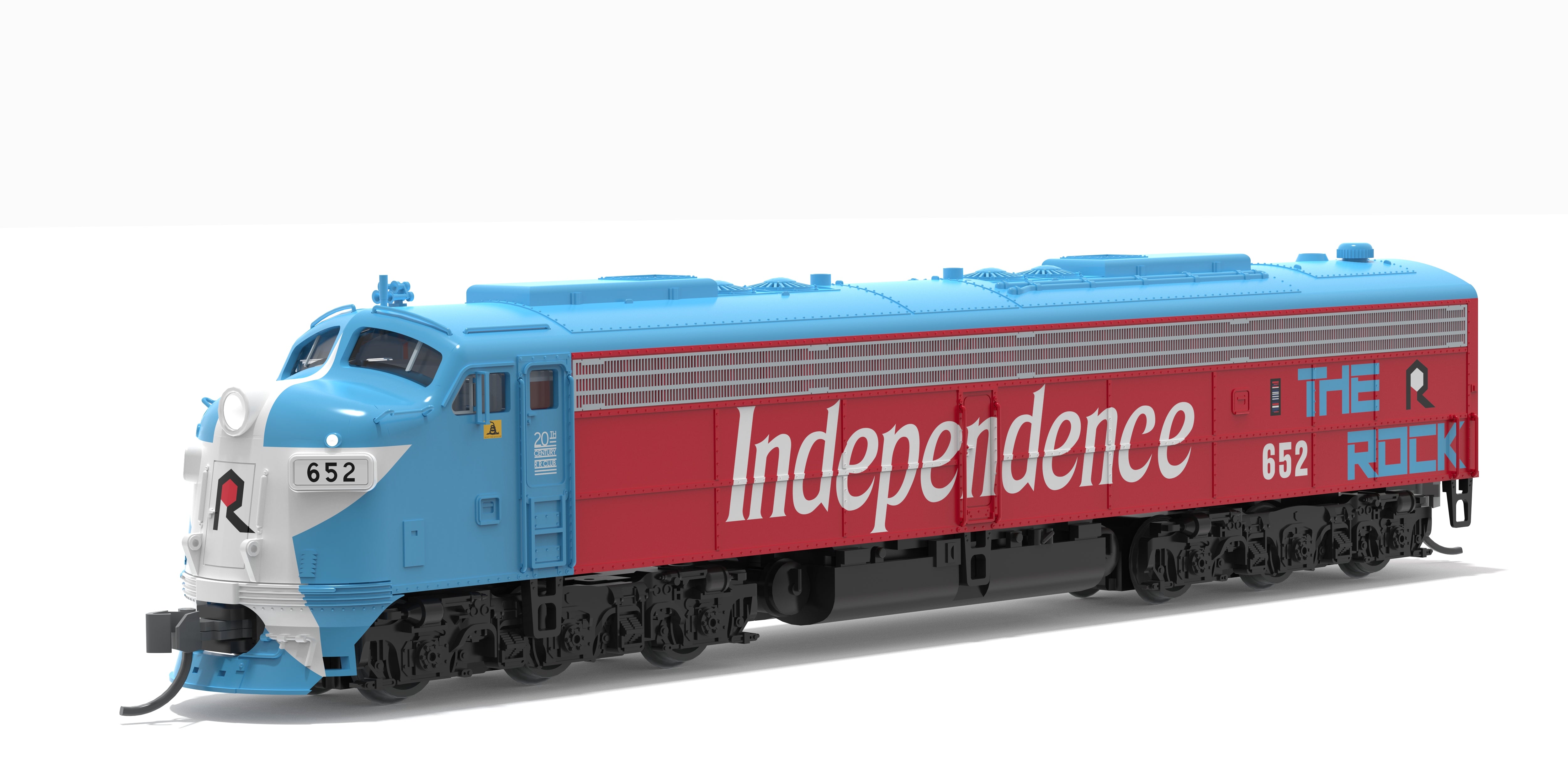 10295 EMD E8A, CRIP #652, Rock Island Bicentennial, No-Sound / DCC-Ready, N
