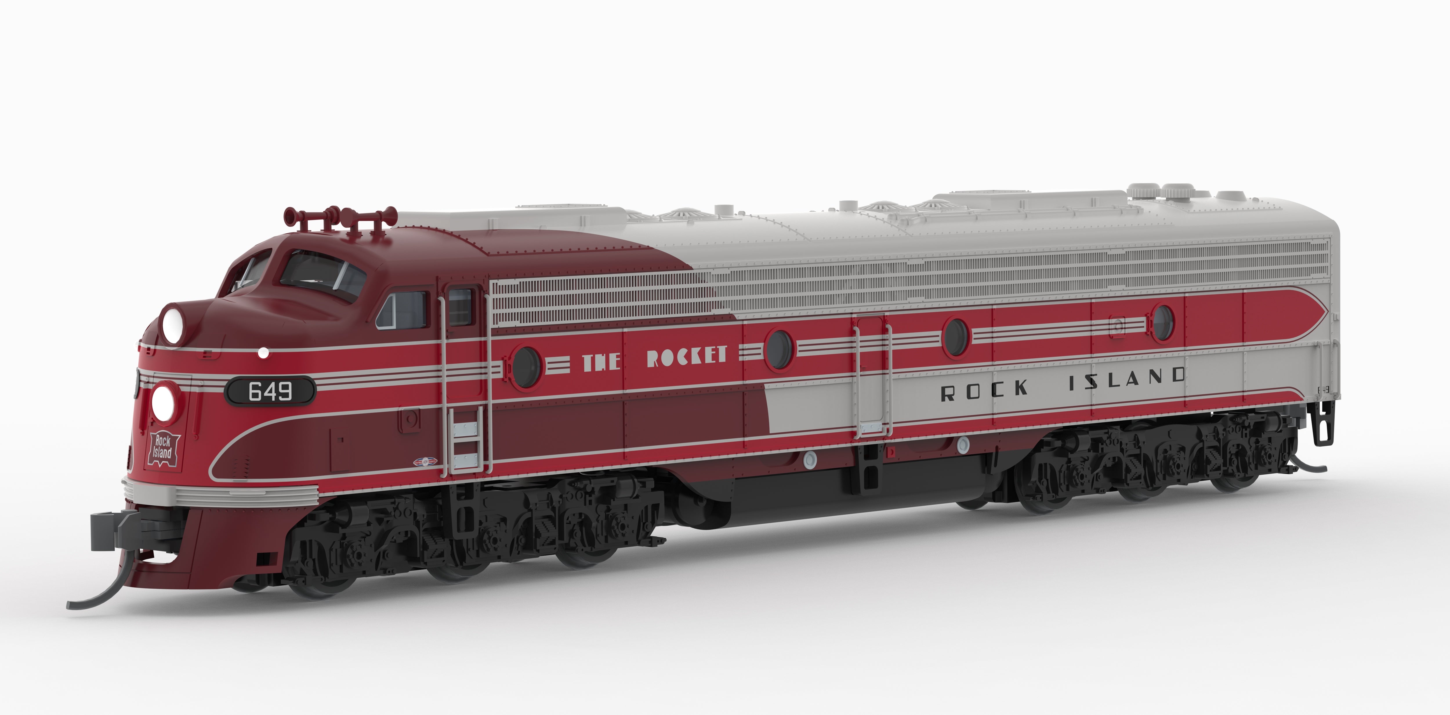 10296 EMD E8A, CRIP 649, "The Rocket" Scheme, Paragon4 Sound/DC/DCC, N