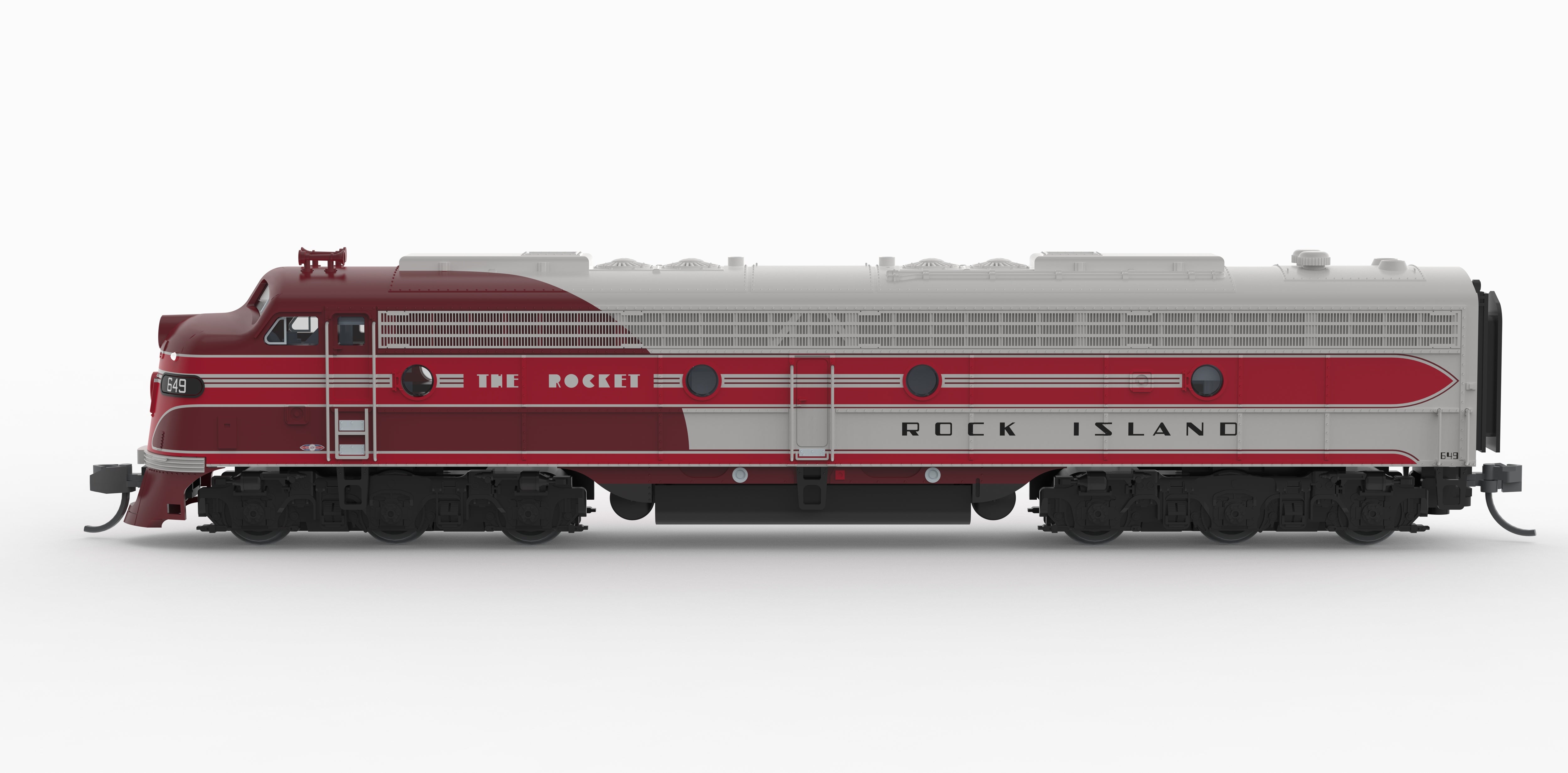 10299 EMD E8A, CRIP 653, "The Rocket" Scheme, No-Sound / DCC-Ready, N