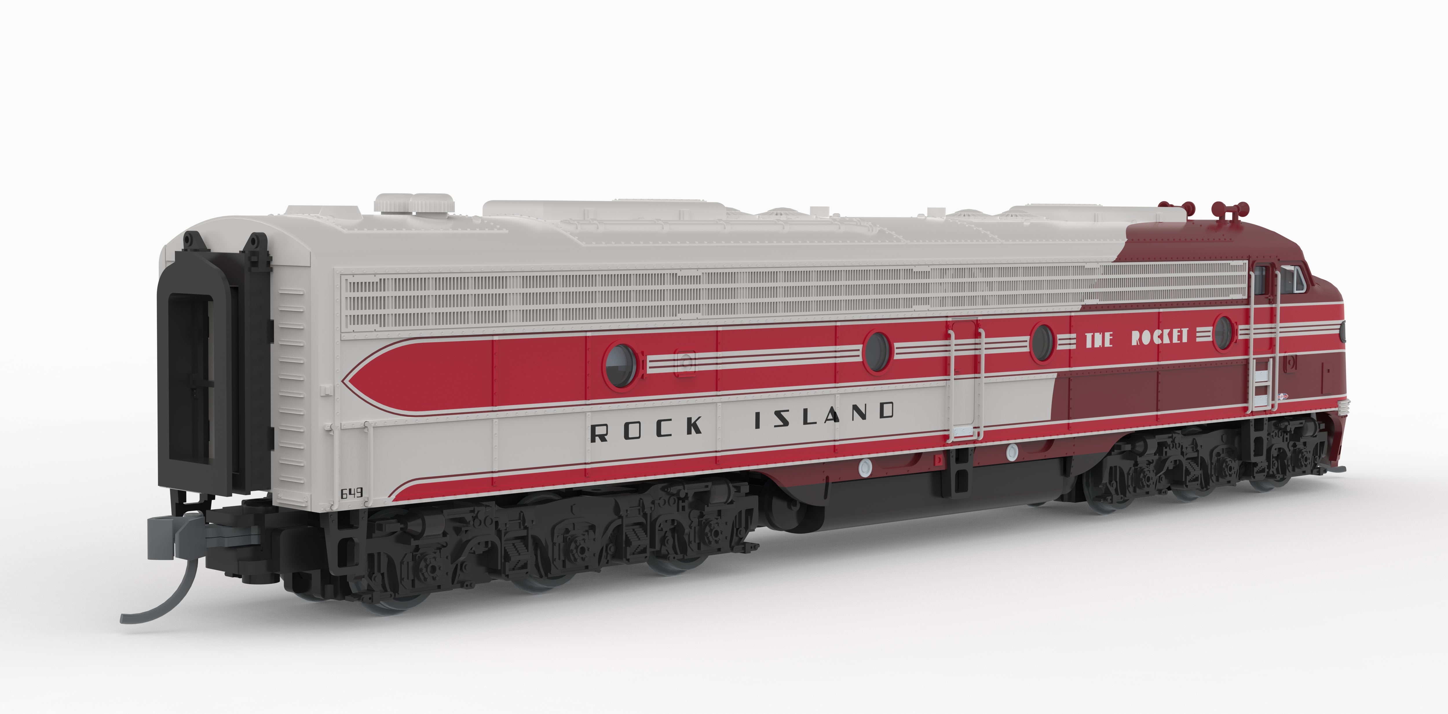 10297 EMD E8A, CRIP 653, "The Rocket" Scheme, Paragon4 Sound/DC/DCC, N