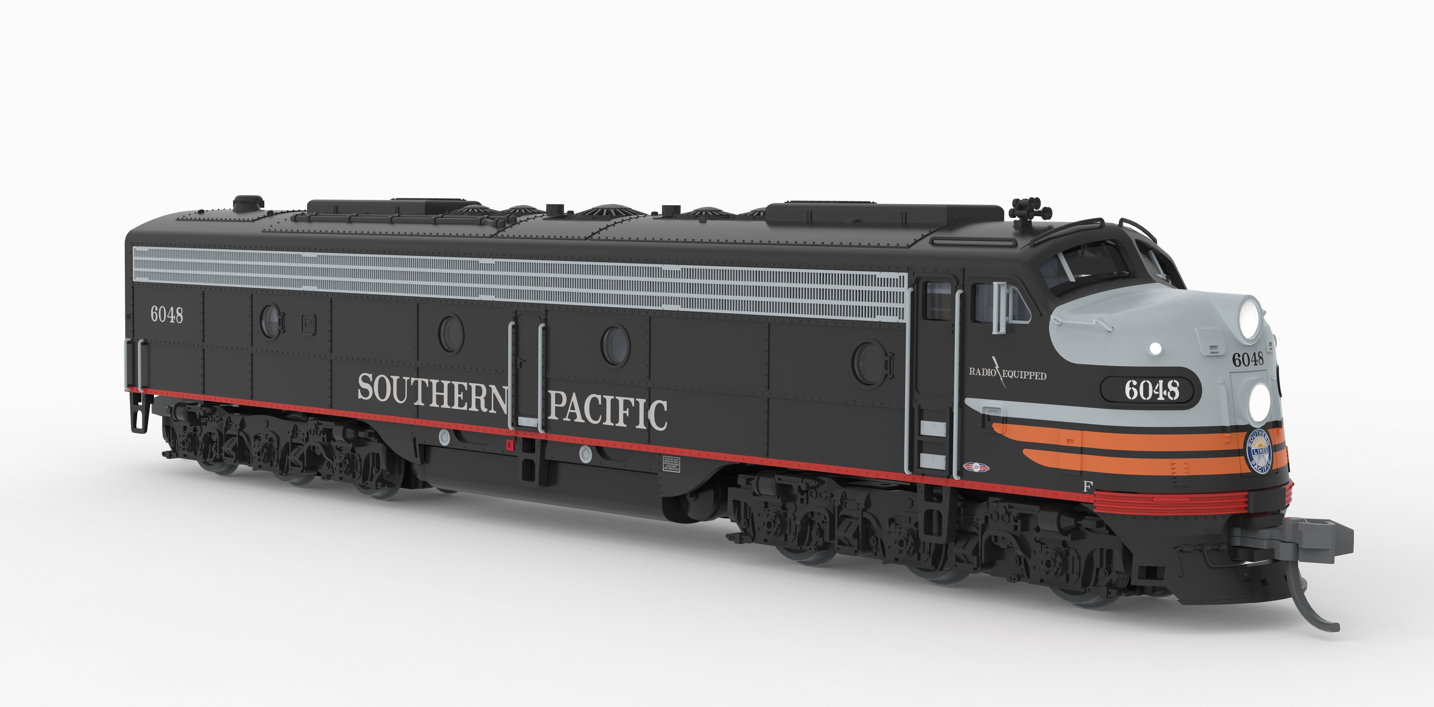 10301 EMD E9A, SP 6050, Black Widow Scheme, Paragon4 Sound/DC/DCC, N