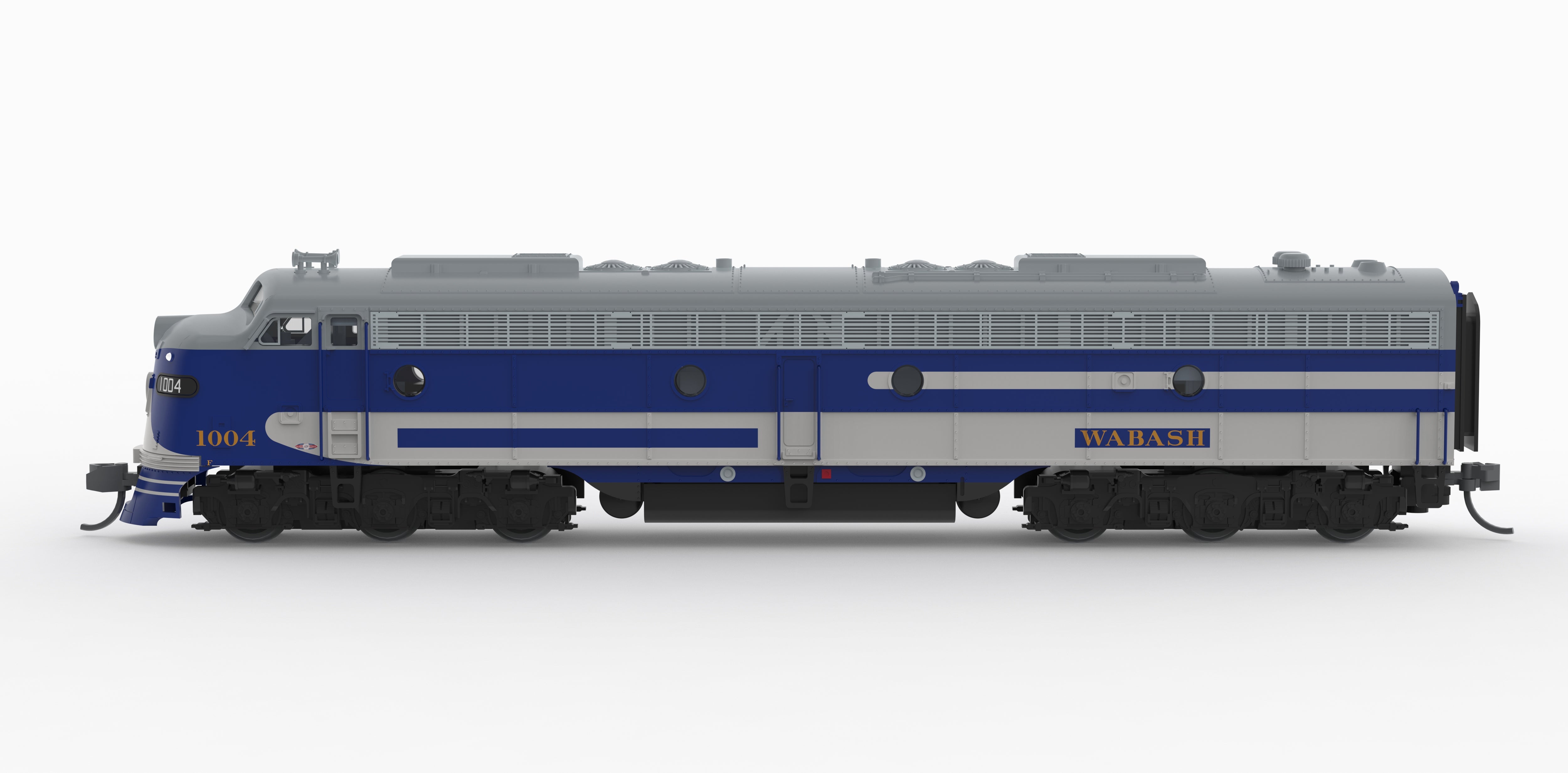 10307 EMD E8A, WAB 1007, Bluebird Paint Scheme, No-Sound / DCC-Ready, N
