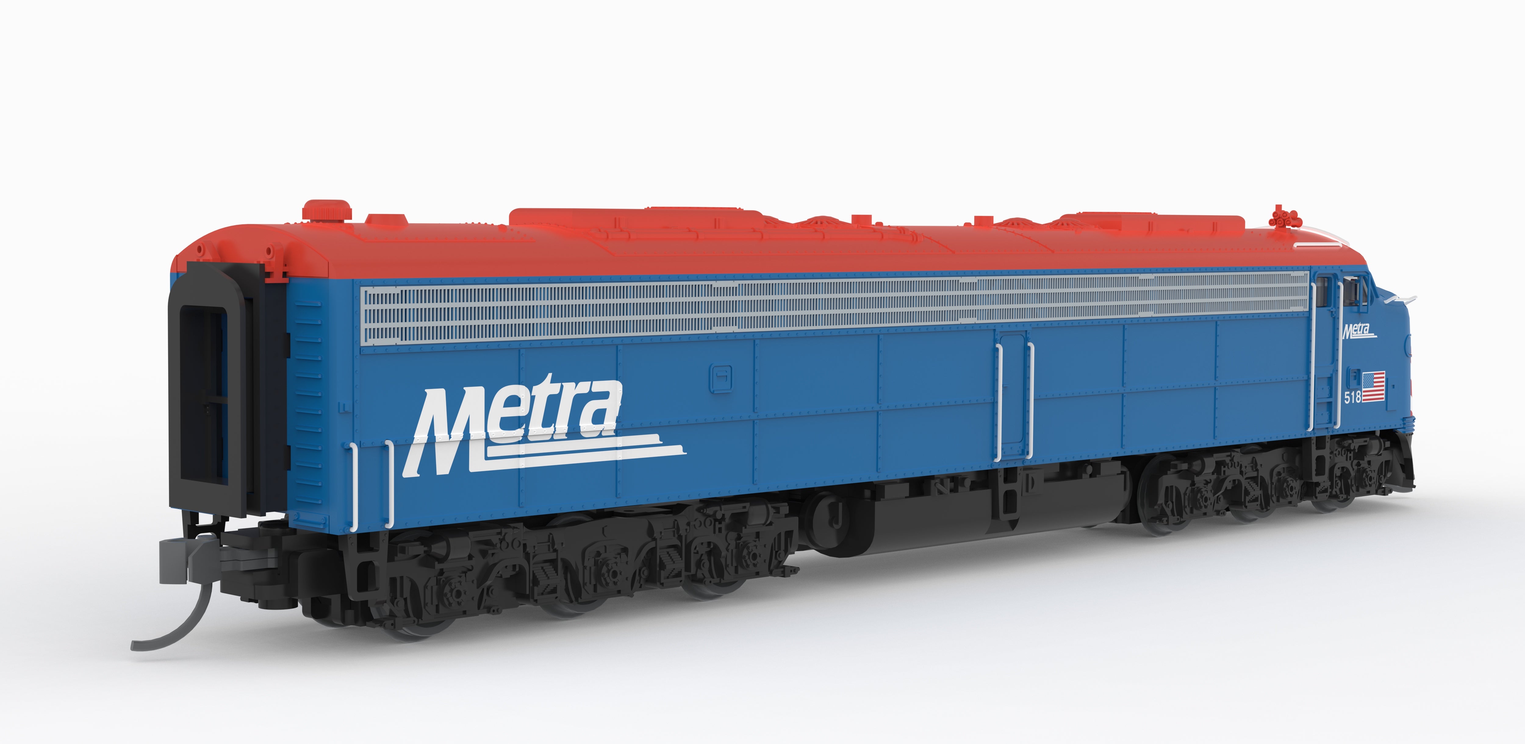 10314 EMD E8A, Metra 515, Commuter Blue, No-Sound / DCC-Ready, N (Pioneer Trains Exclusive)