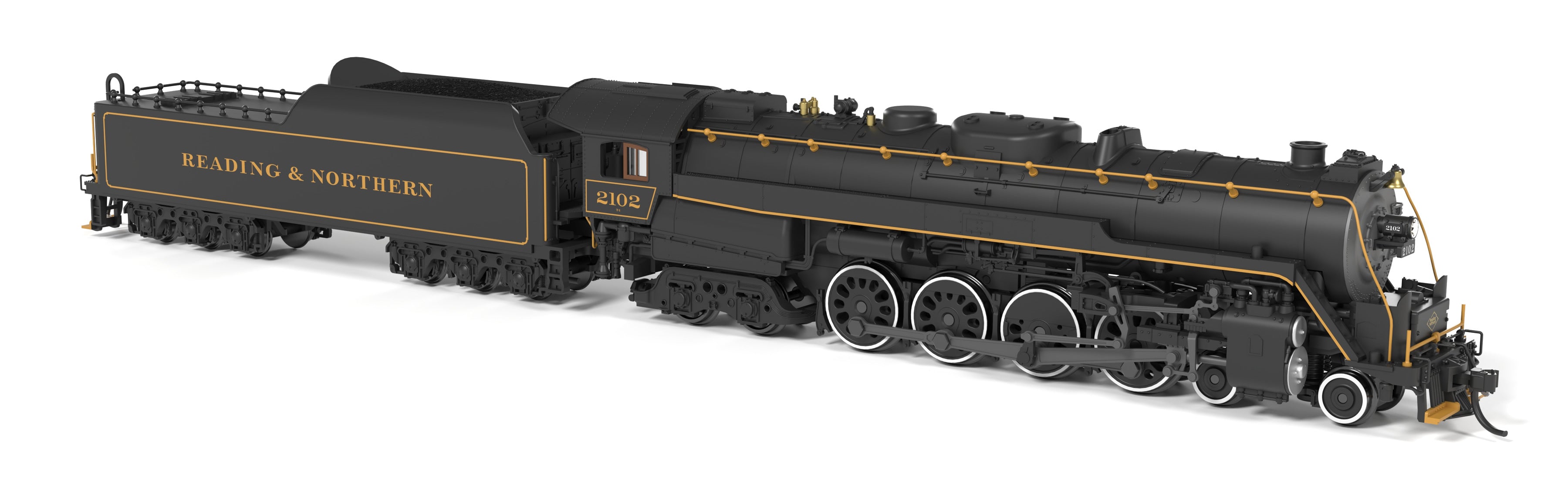 10328 Reading T1 4-8-4, Reading & Northern #2102, Modern Appearance, Paragon4 Sound/DC/DCC, w/ Smoke, N