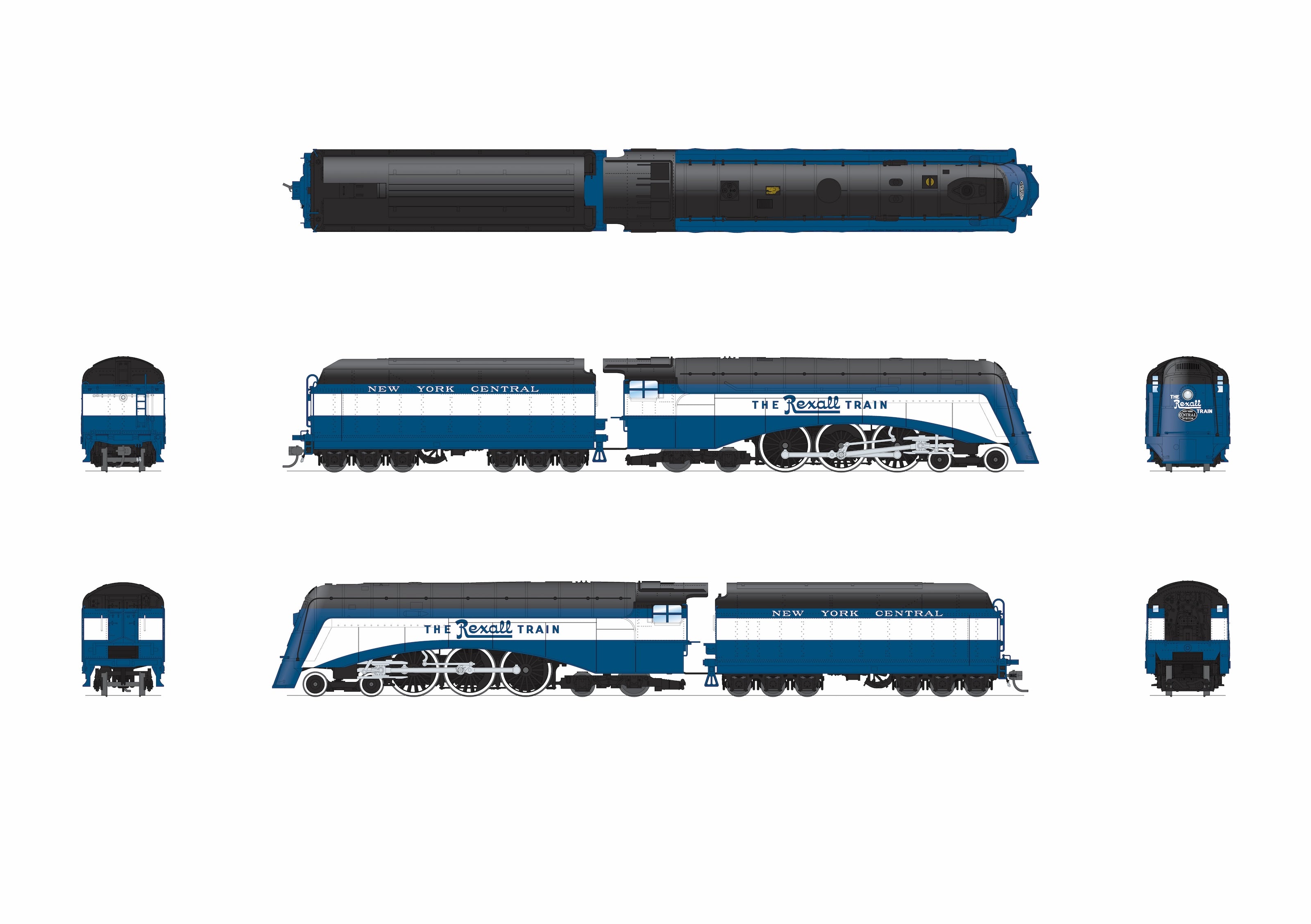 10336 Commodore Vanderbilt, NYC 2873, "The Rexall Locomotive" Fantasy Paint, Paragon4 Sound/DC/DCC, w/ Smoke, HO