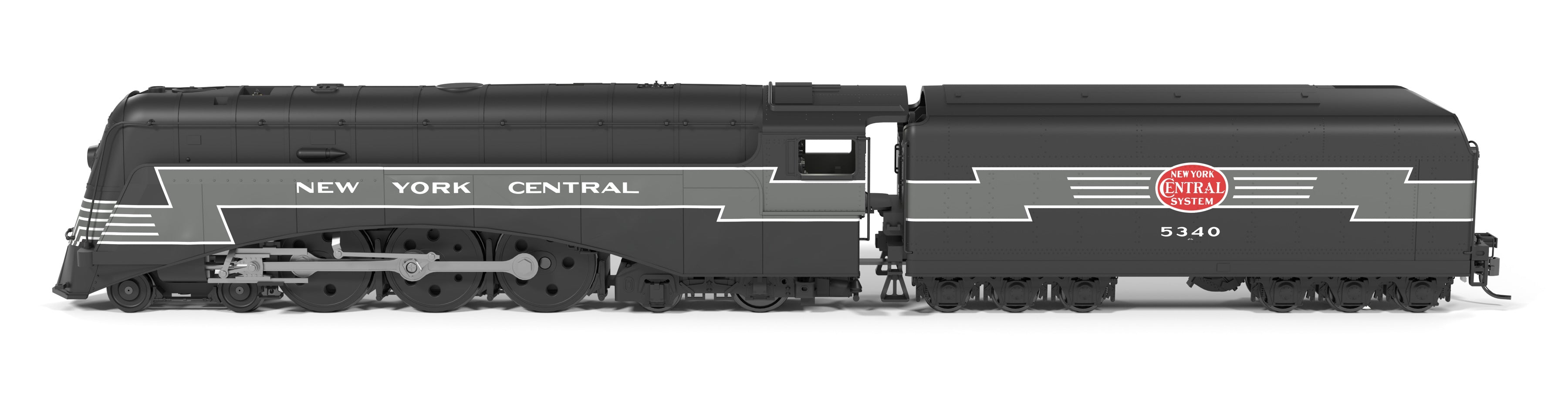 10342 Commodore Vanderbilt, NYC 5340, Lightning Stripes Fantasy Paint, Paragon4 Sound/DC/DCC, w/ Smoke, HO