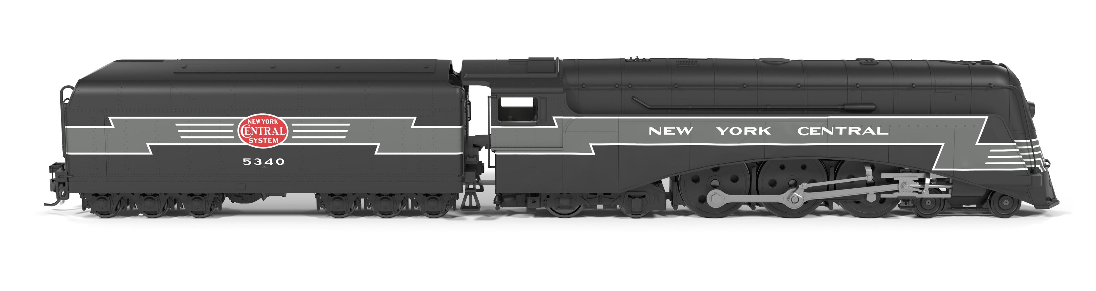 10342 Commodore Vanderbilt, NYC 5340, Lightning Stripes Fantasy Paint, Paragon4 Sound/DC/DCC, w/ Smoke, HO