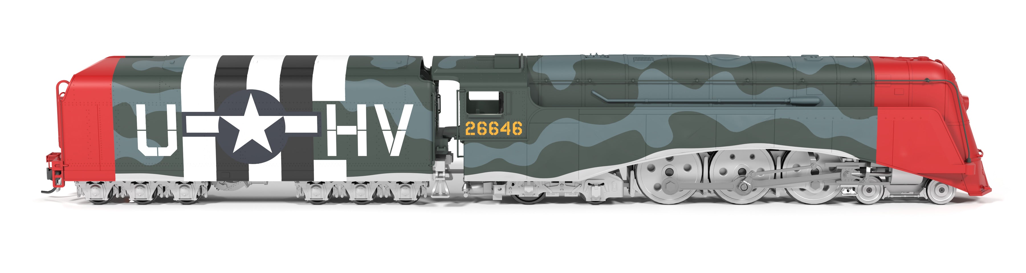 10346 Commodore Vanderbilt, USAAF Fantasy Paint, HV-U 26646, Paragon4 Sound/DC/DCC, w/ Smoke, HO