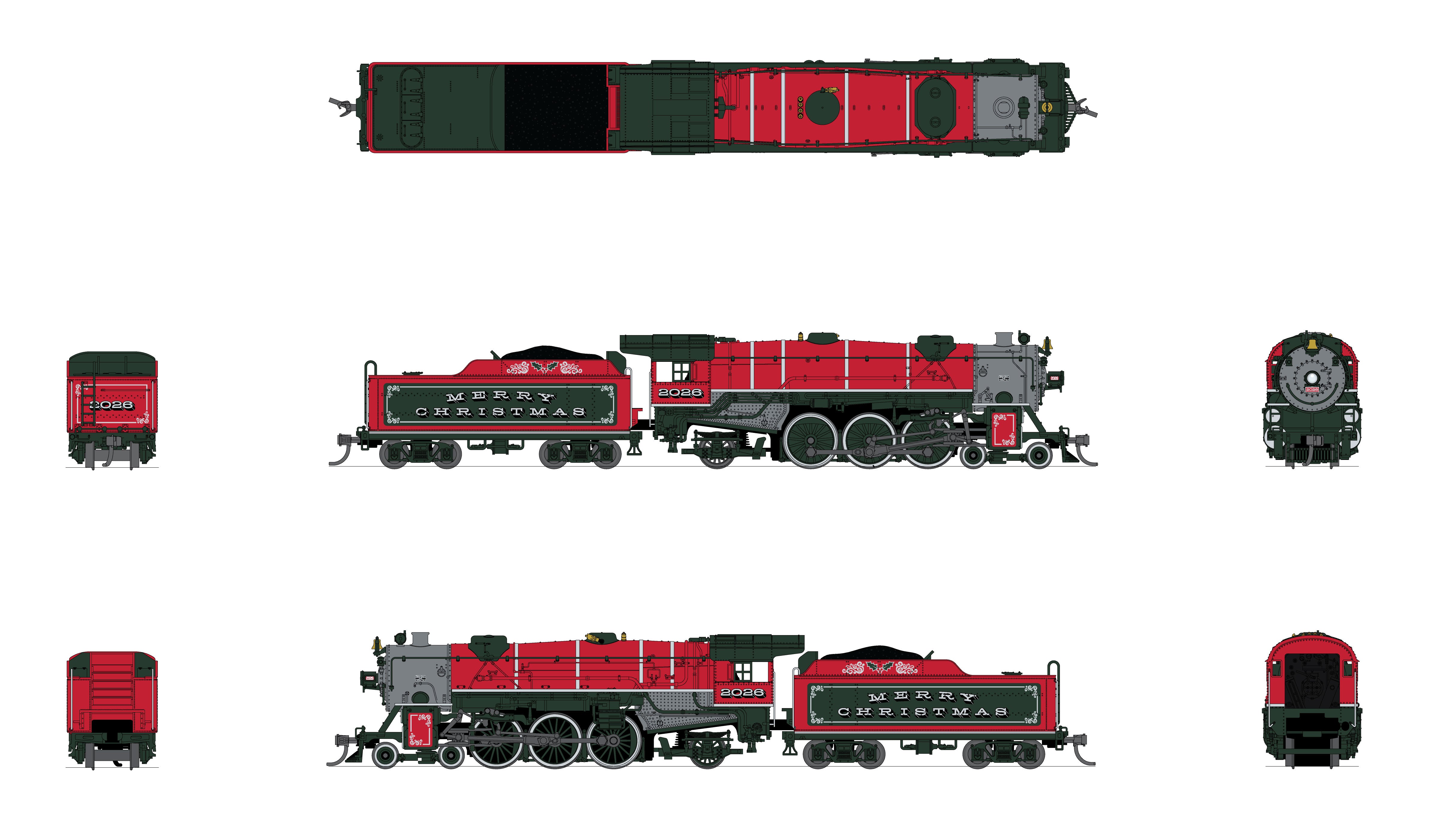 10396 Heavy Pacific 4-6-2, Christmas 2026, Paragon4 Sound/DC/DCC, N