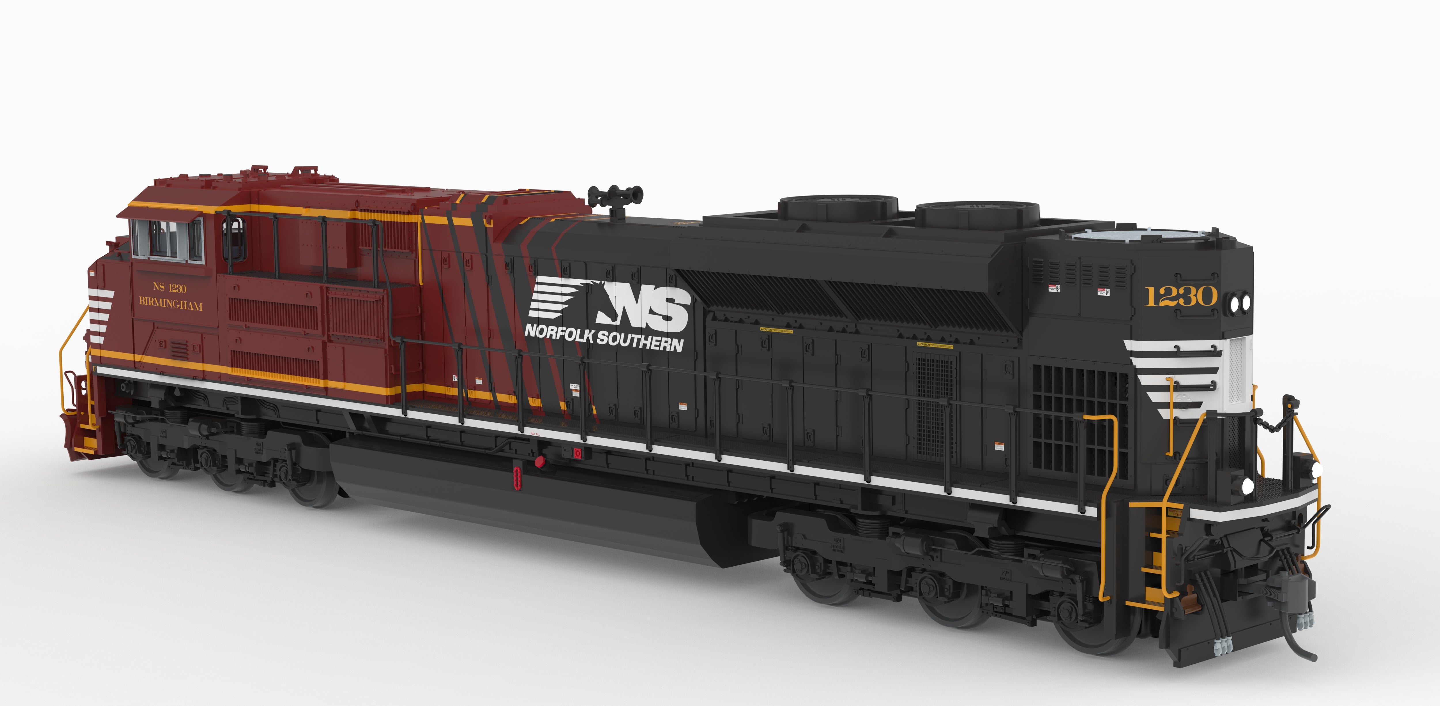10437 EMD SD70ACe, NS 1230 "Birmingham", Office Car Special, No-Sound / DCC-Ready, HO
