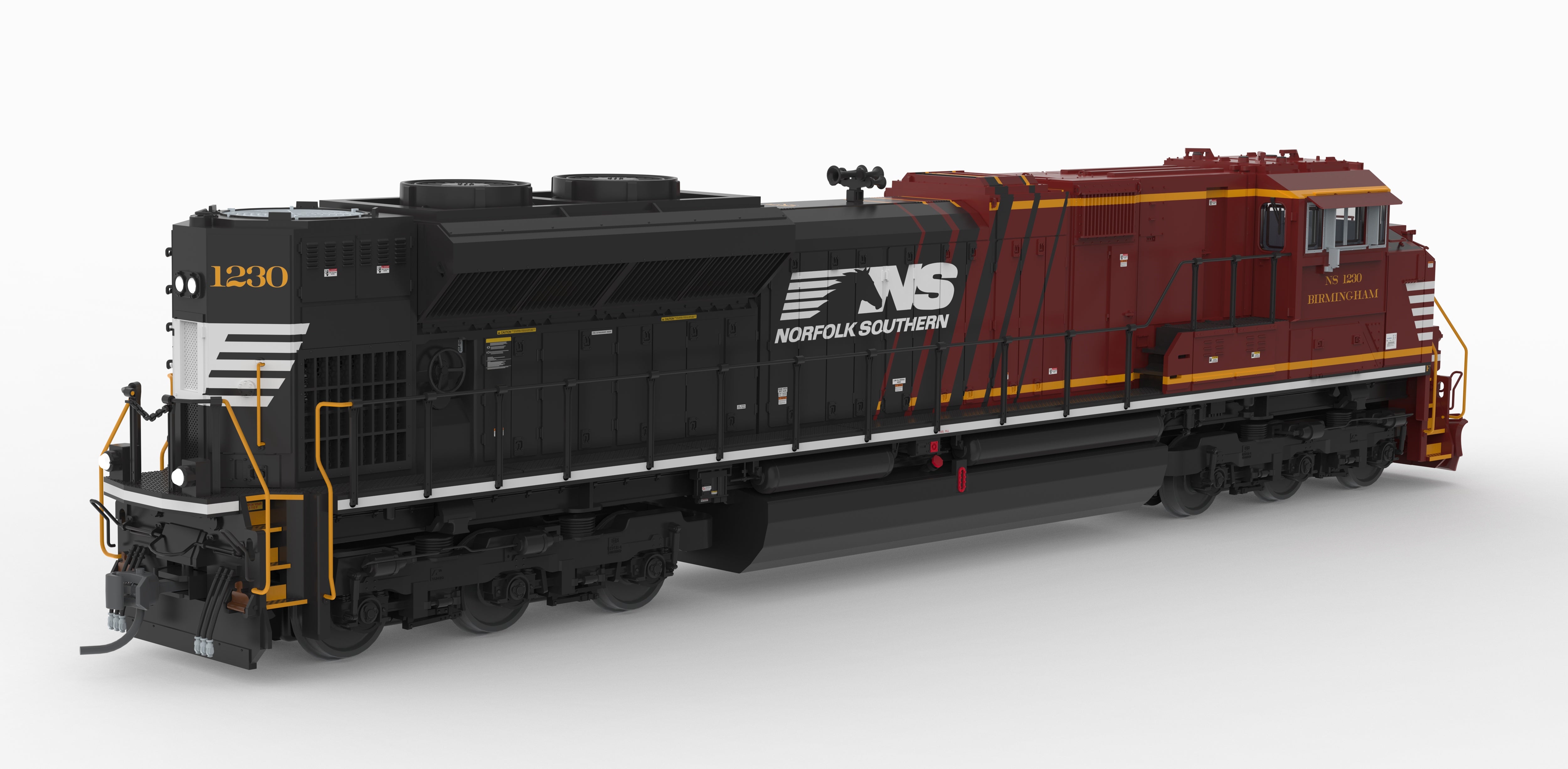 10437 EMD SD70ACe, NS 1230 "Birmingham", Office Car Special, No-Sound / DCC-Ready, HO