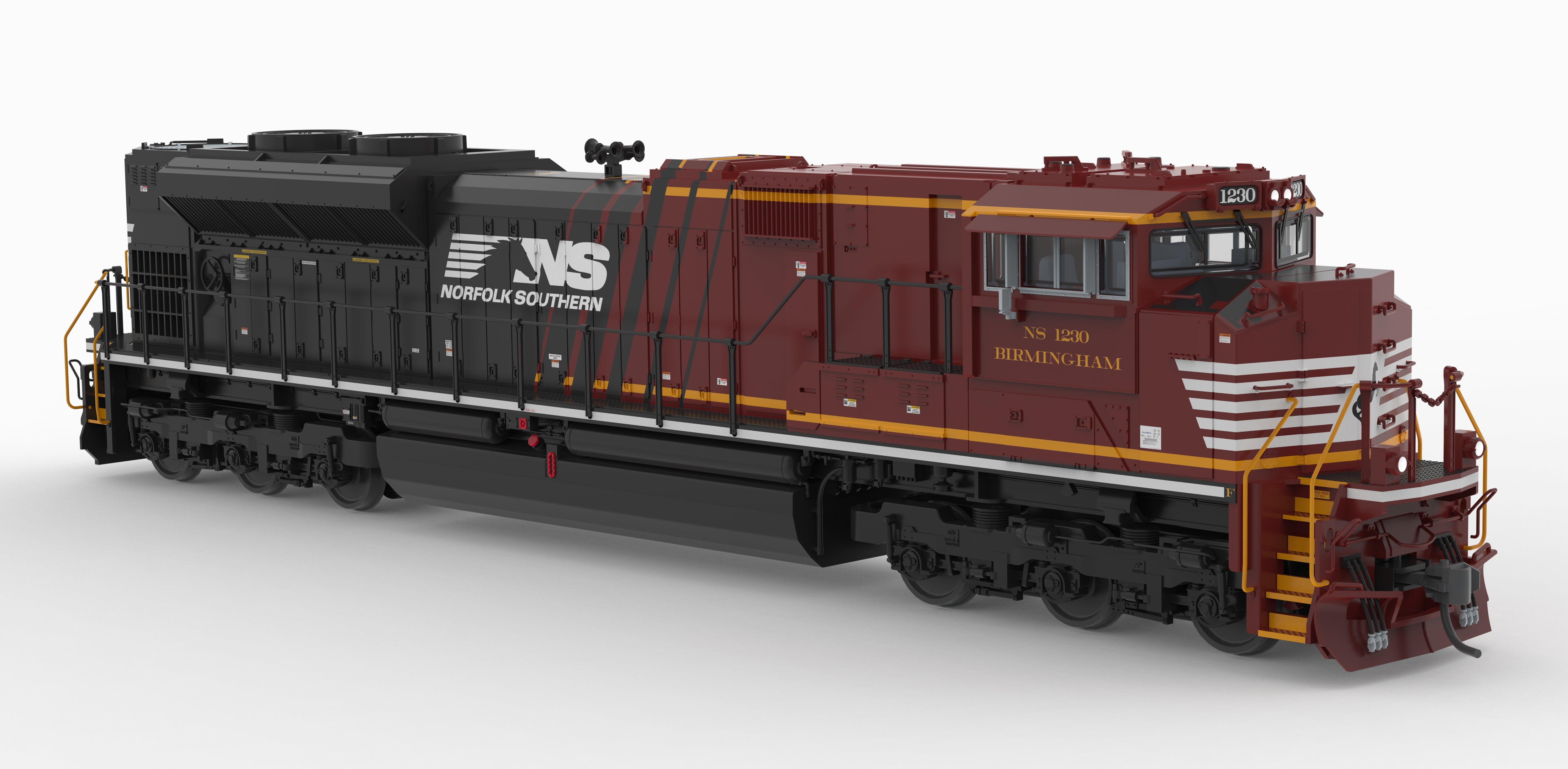 10435 EMD SD70ACe, NS 1230 "Birmingham", Office Car Special, Paragon4 Sound/DC/DCC, HO