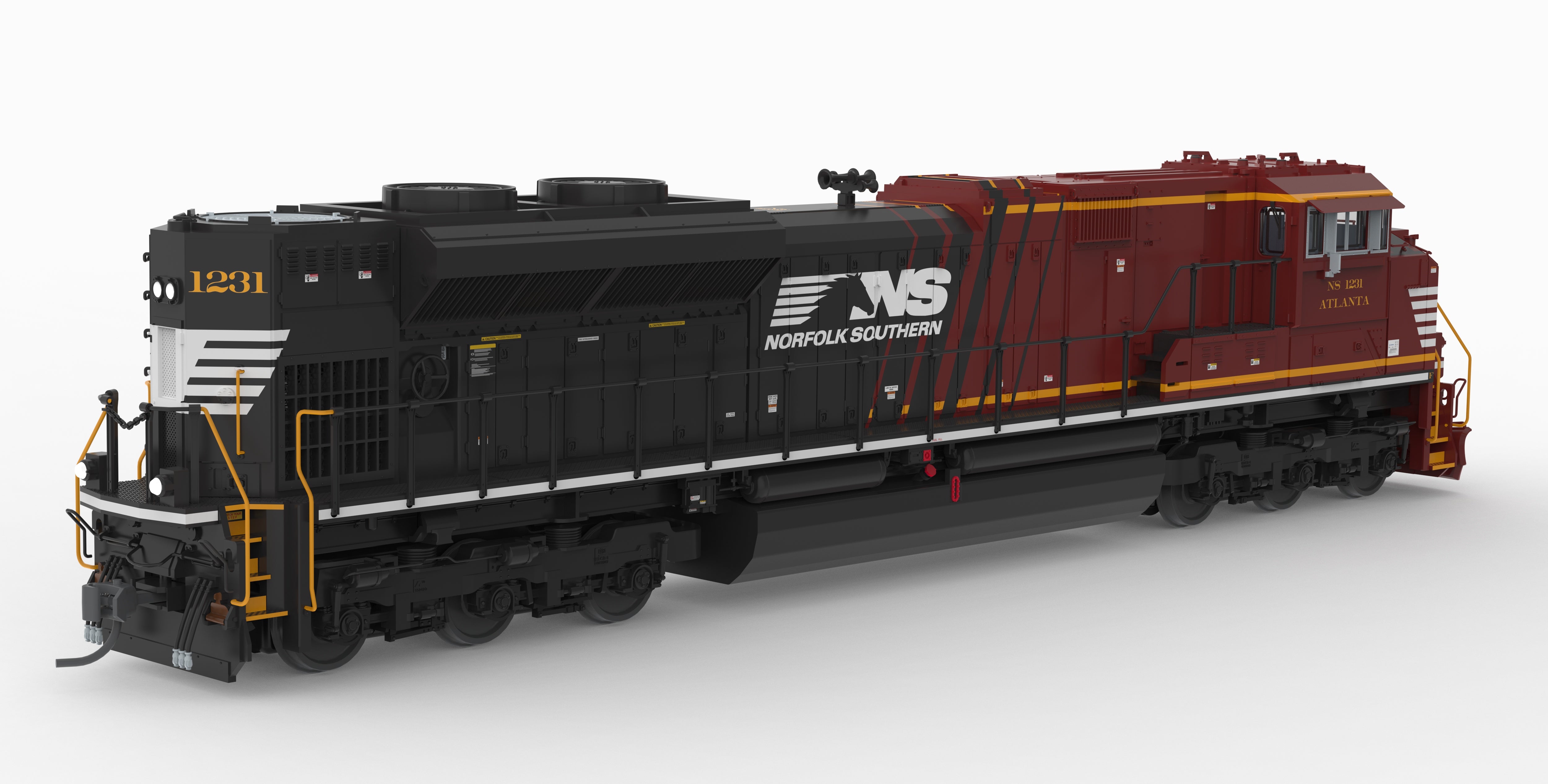 10436 EMD SD70ACe, NS 1231 "Atlanta", Office Car Special, Paragon4 Sound/DC/DCC, HO