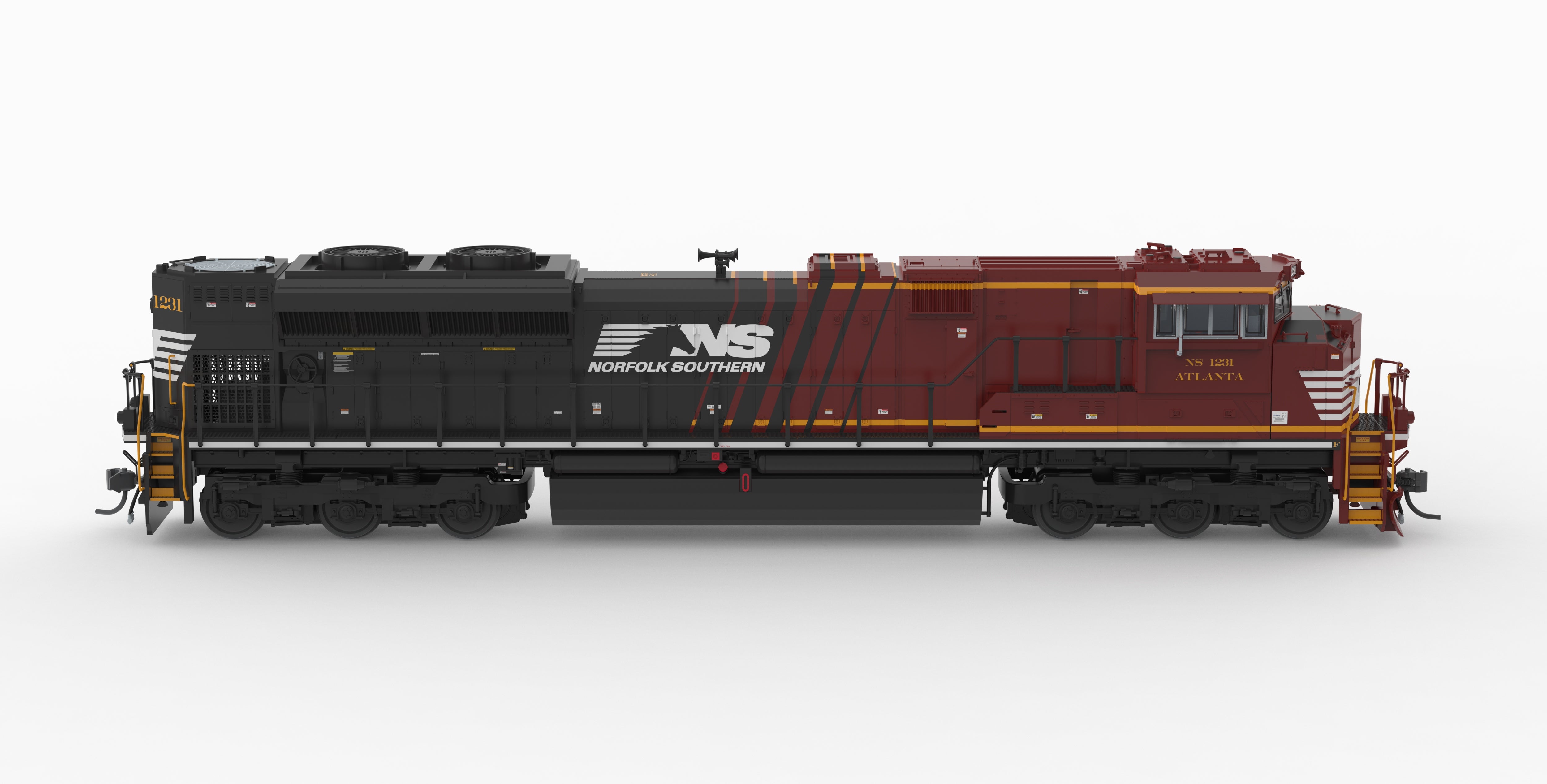 10436 EMD SD70ACe, NS 1231 "Atlanta", Office Car Special, Paragon4 Sound/DC/DCC, HO