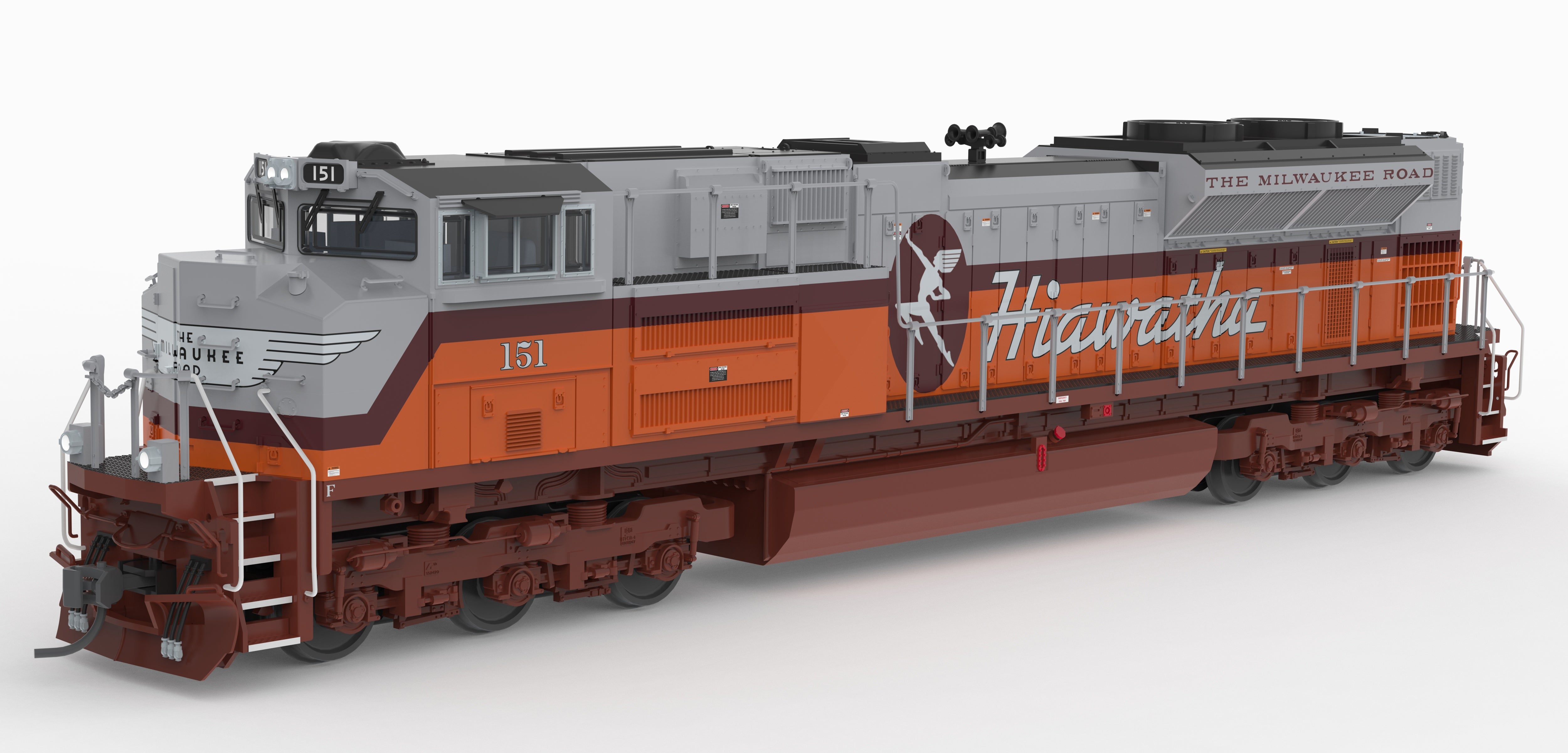 10447 EMD SD70ACe, MILW 151, Hiawatha Fantasy Paint, Paragon4 Sound/DC/DCC, w/ Smoke, HO (Trainworld Exclusive)
